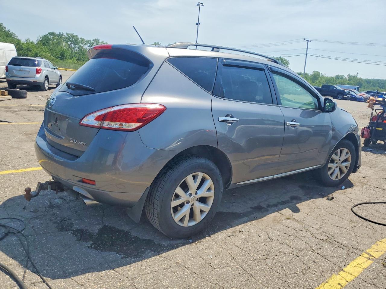 2013 Nissan Murano S Silver vin: JN8AZ1MW3DW318913