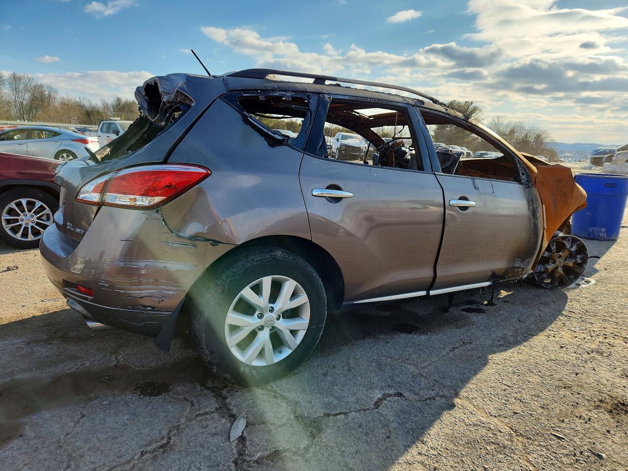 2014 Nissan Murano S Gray vin: JN8AZ1MW3EW506316