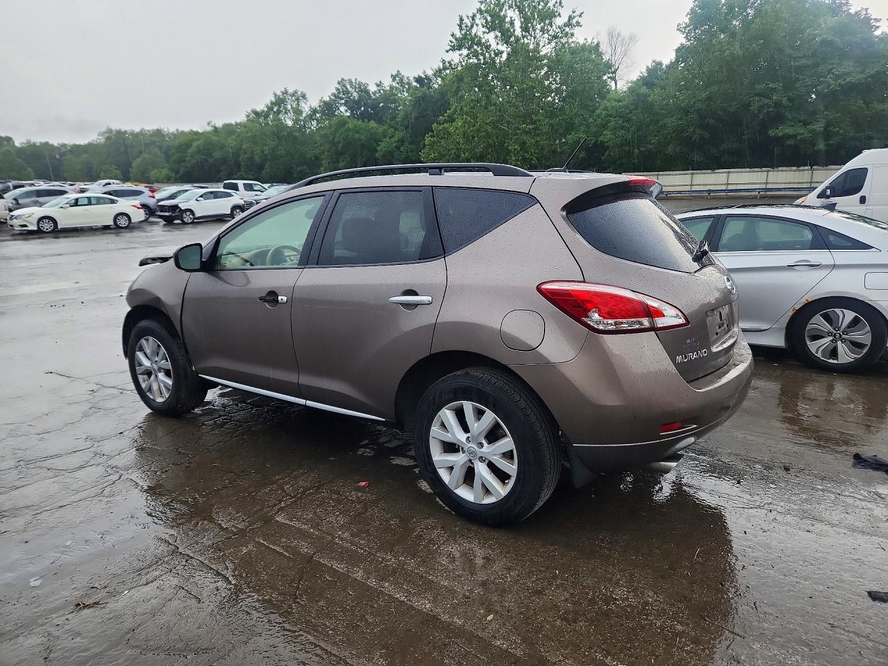 2014 Nissan Murano Sl Brown vin: JN8AZ1MW3EW506526