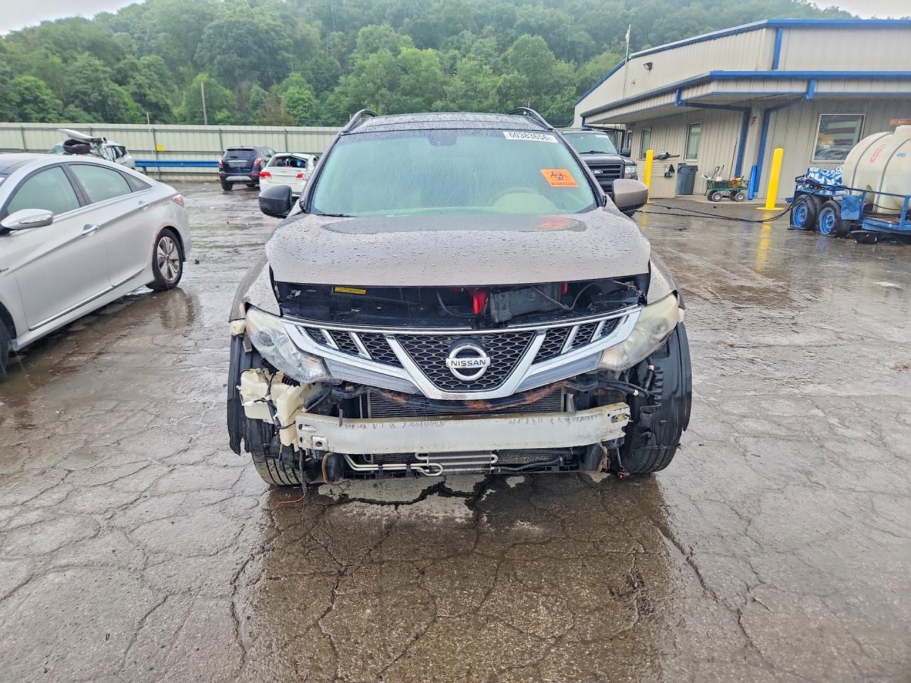2014 Nissan Murano Sl Brown vin: JN8AZ1MW3EW506526