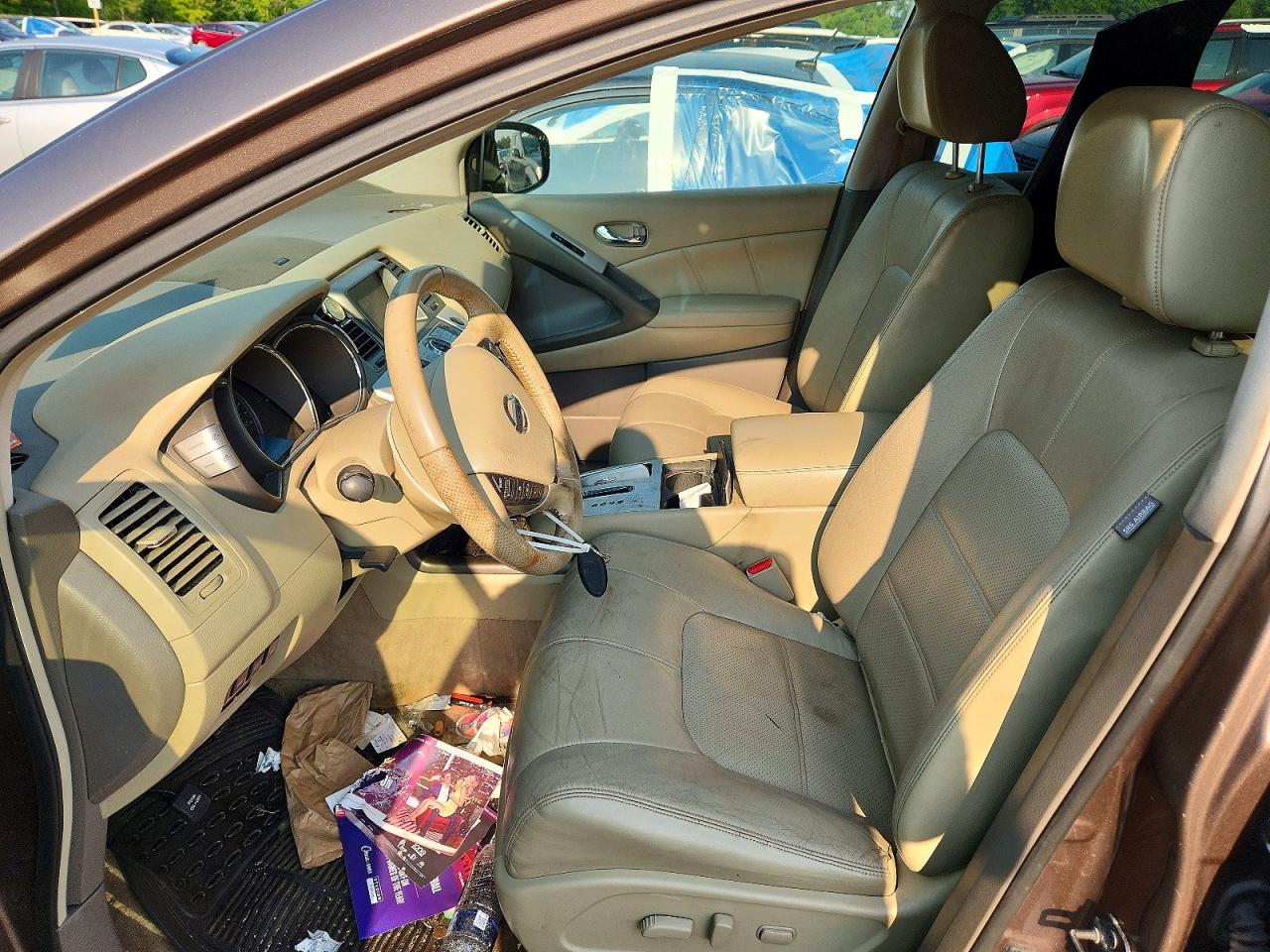 2014 Nissan Murano Sl Brown vin: JN8AZ1MW3EW506526