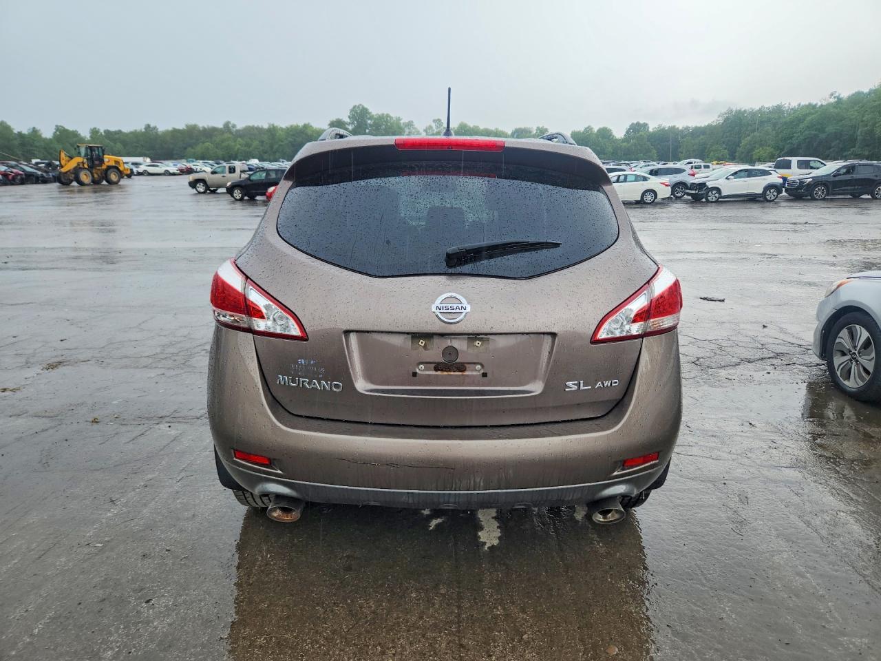 2014 Nissan Murano Sl Brown vin: JN8AZ1MW3EW506526