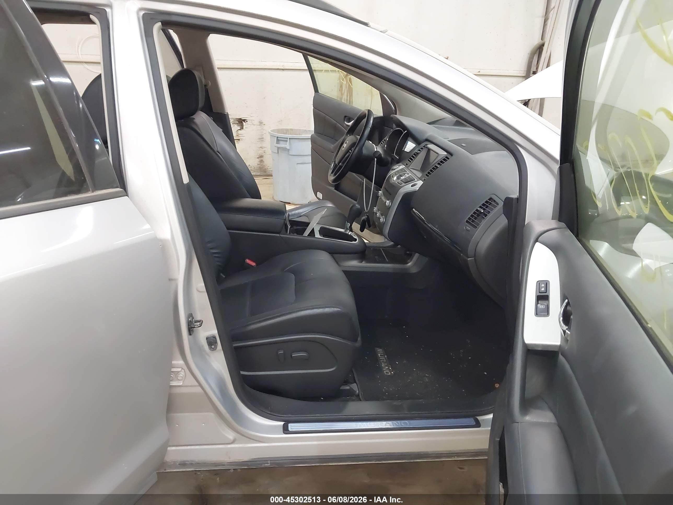 2014 Nissan Murano Sl Silver vin: JN8AZ1MW3EW509474