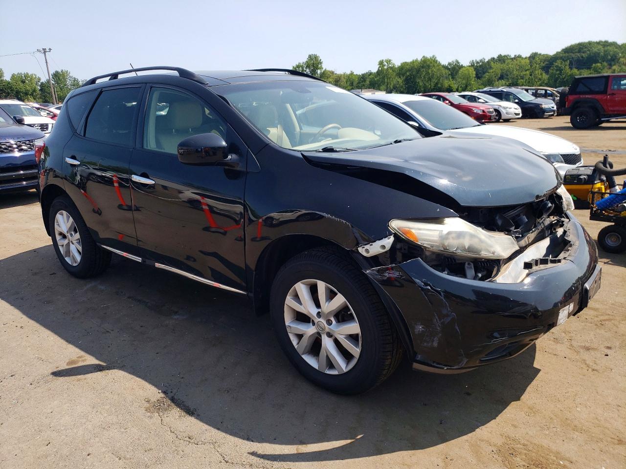 2014 Nissan Murano Sl Черный vin: JN8AZ1MW3EW511774
