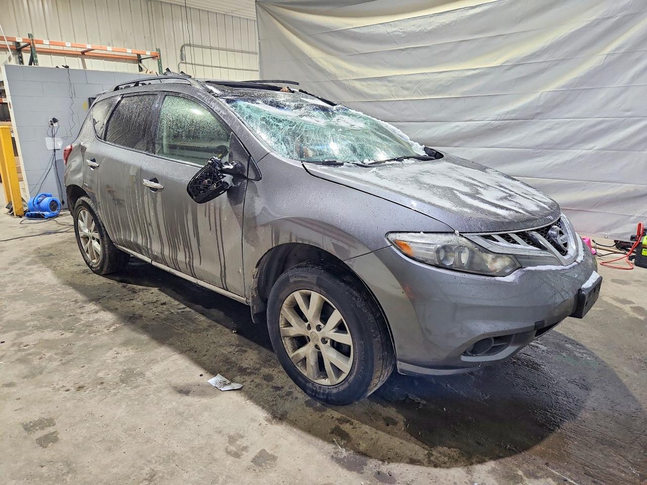 2014 Nissan Murano Sl Gray vin: JN8AZ1MW3EW527862