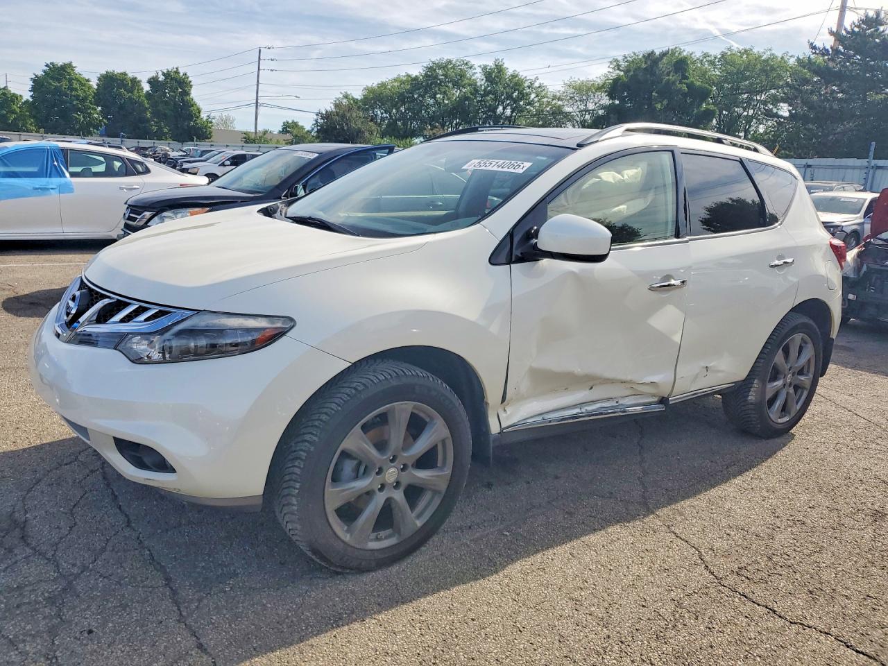 2014 Nissan Murano Le Белый vin: JN8AZ1MW3EW528428
