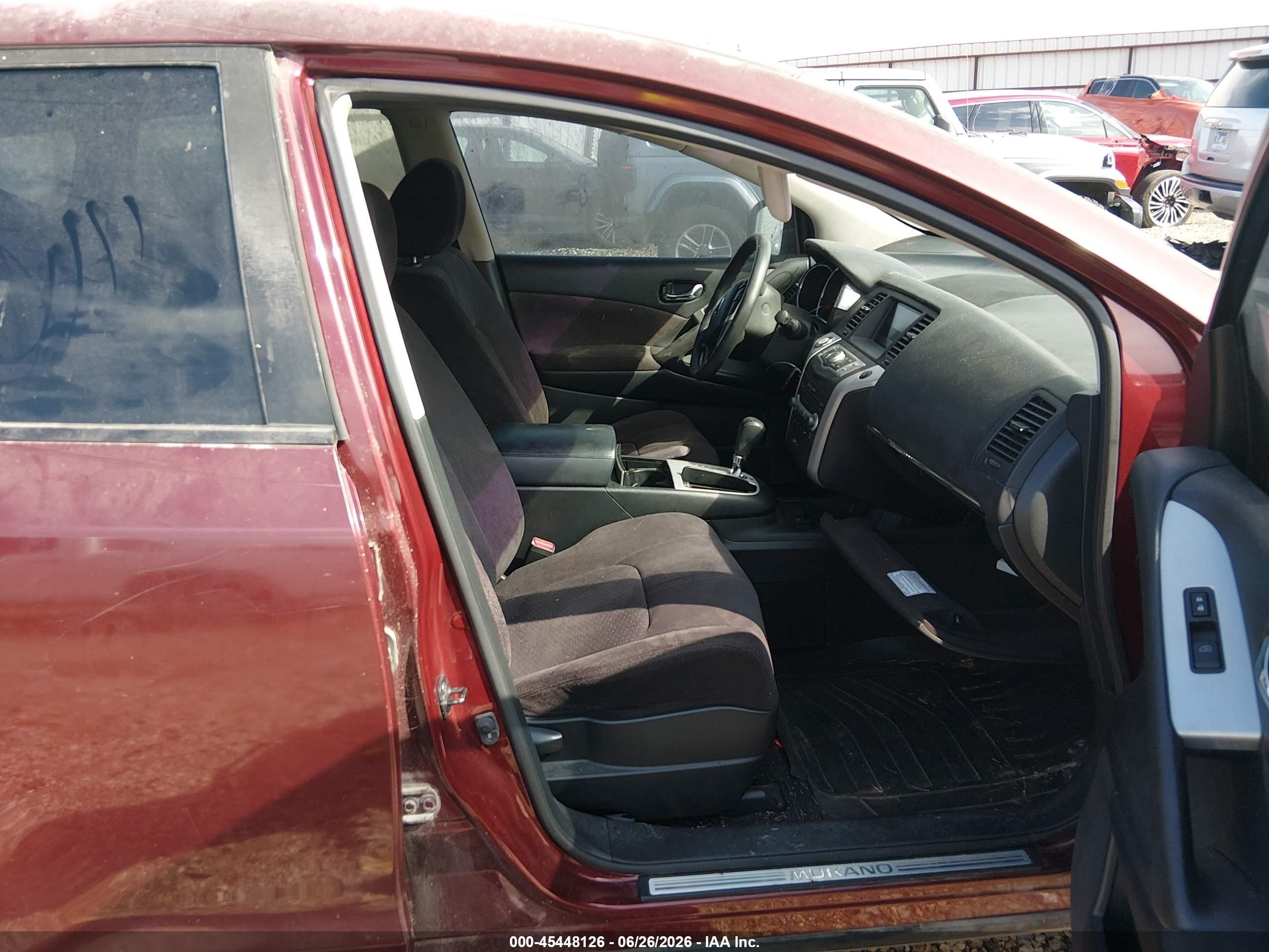 2010 Nissan Murano S Red vin: JN8AZ1MW4AW104220