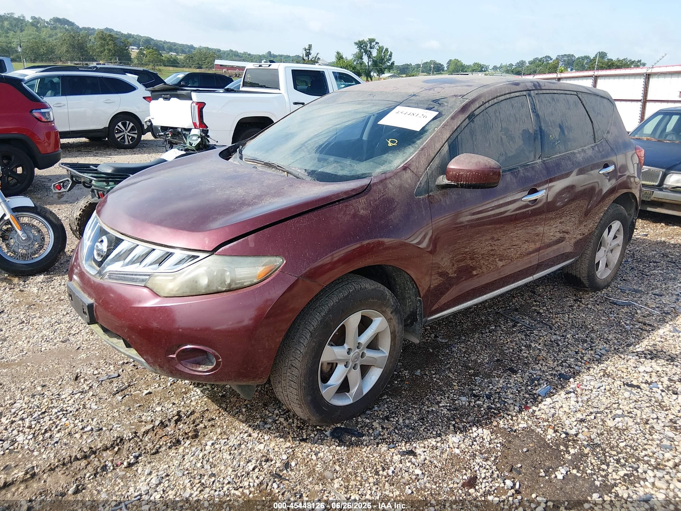 2010 Nissan Murano S Red vin: JN8AZ1MW4AW104220