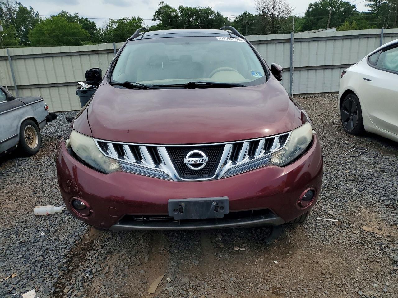 2010 Nissan Murano S Maroon vin: JN8AZ1MW4AW117629