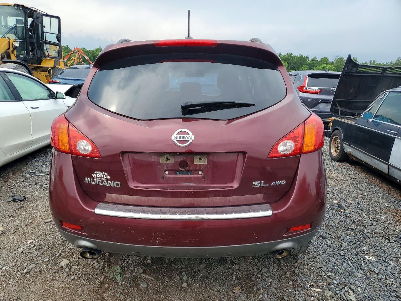 2010 Nissan Murano S Maroon vin: JN8AZ1MW4AW117629