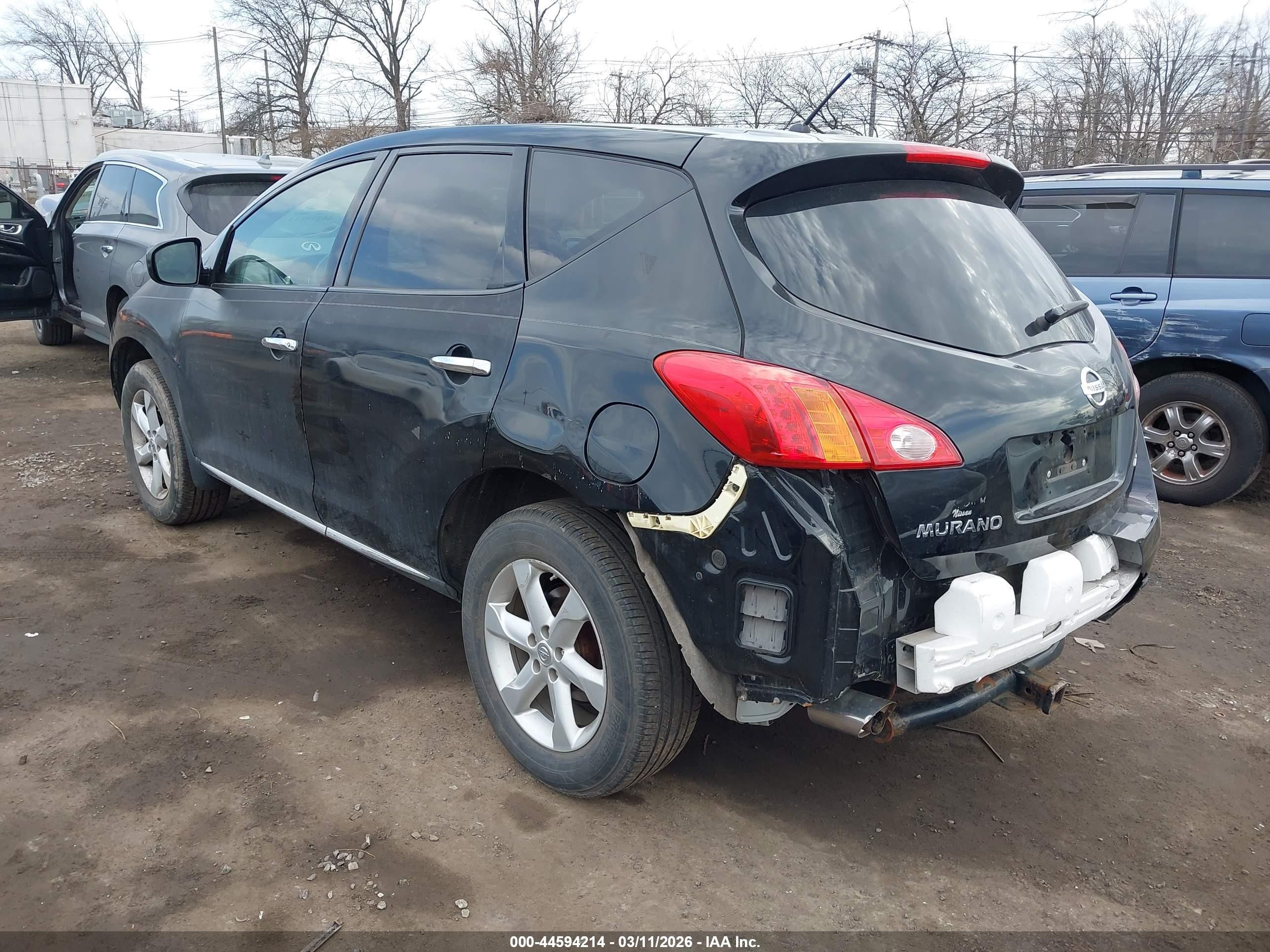 2010 Nissan Murano S Черный vin: JN8AZ1MW4AW122913