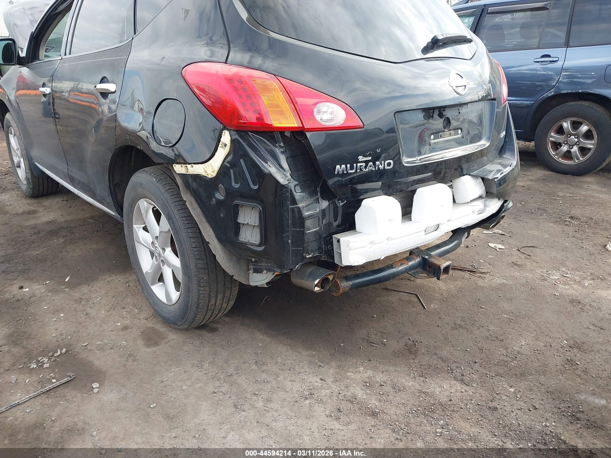 2010 Nissan Murano S Черный vin: JN8AZ1MW4AW122913