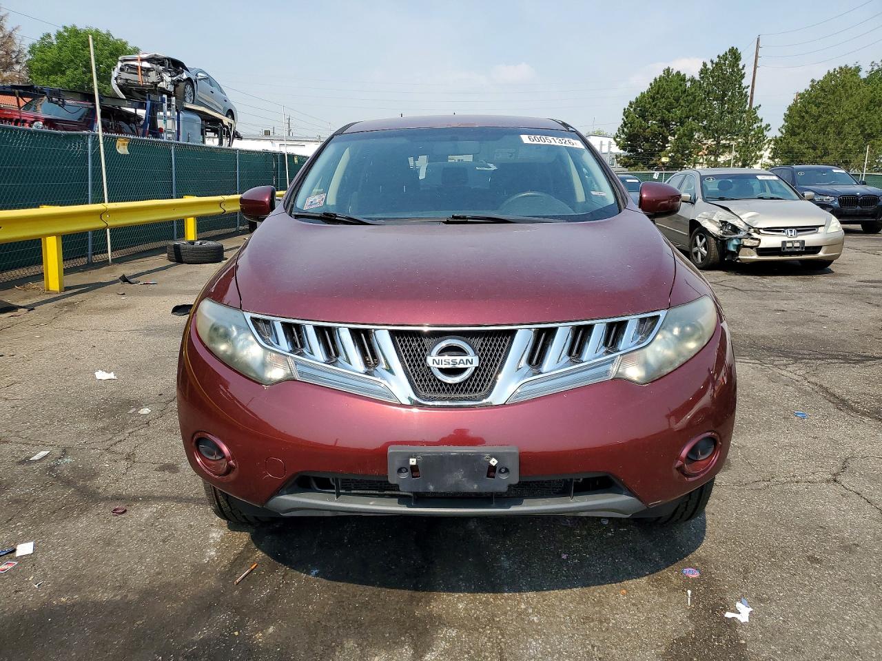 2010 Nissan Murano S Burgundy vin: JN8AZ1MW4AW134267