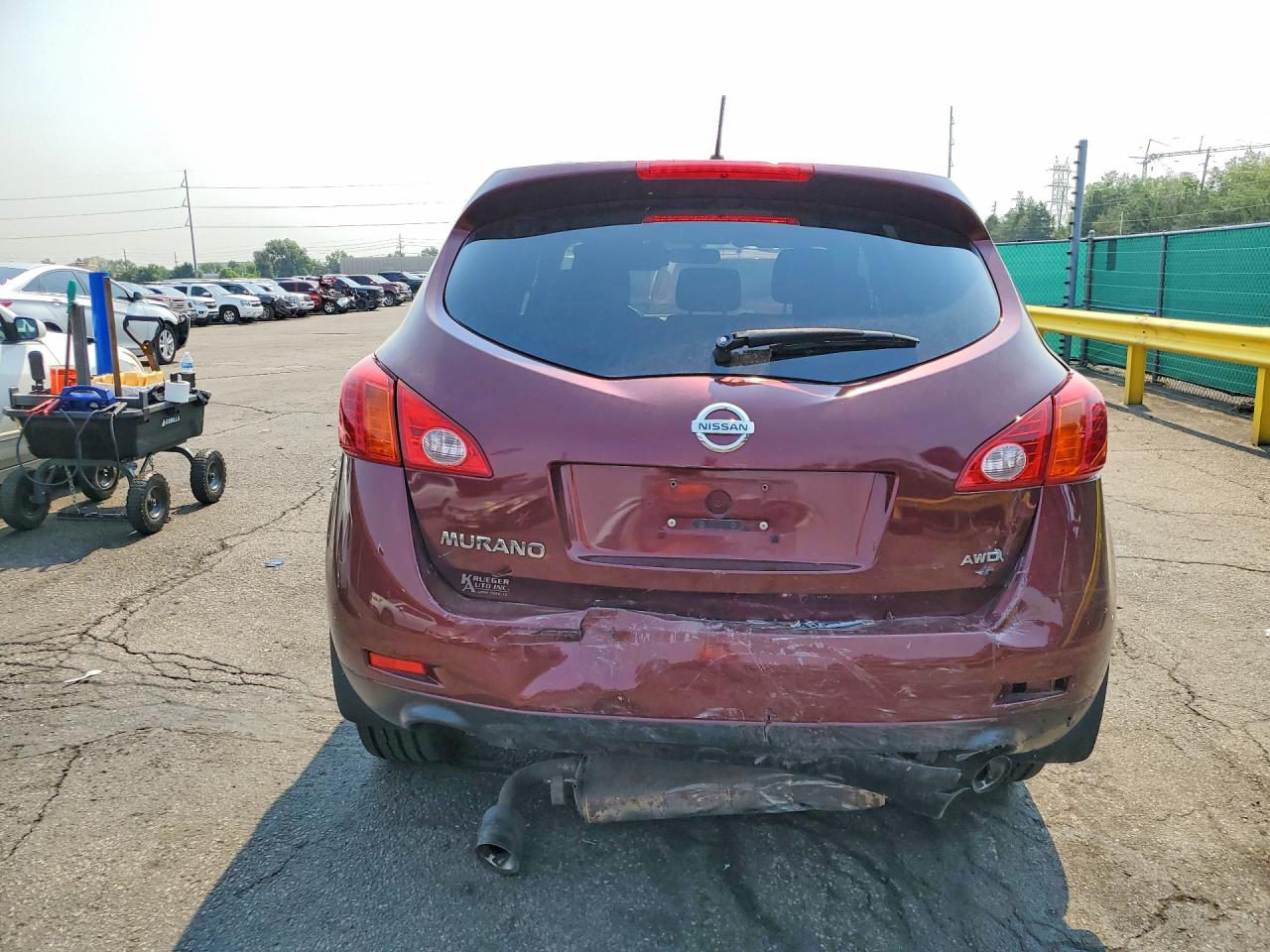 2010 Nissan Murano S Burgundy vin: JN8AZ1MW4AW134267