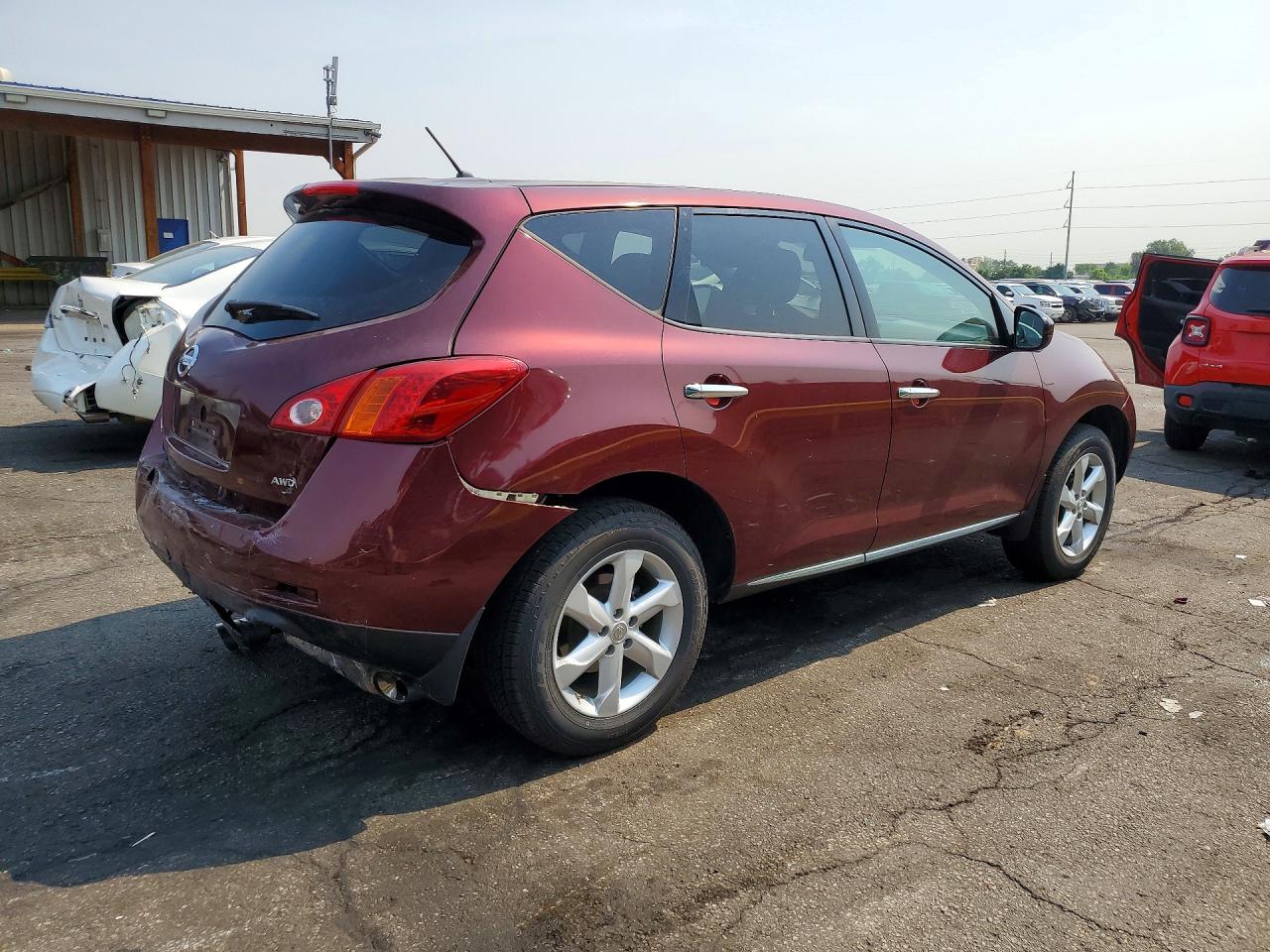 2010 Nissan Murano S Burgundy vin: JN8AZ1MW4AW134267