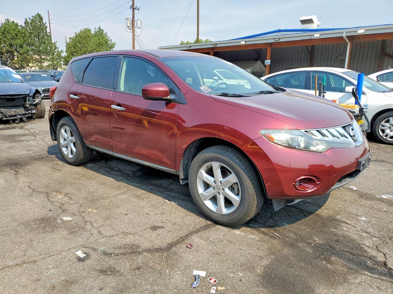 2010 Nissan Murano S Burgundy vin: JN8AZ1MW4AW134267