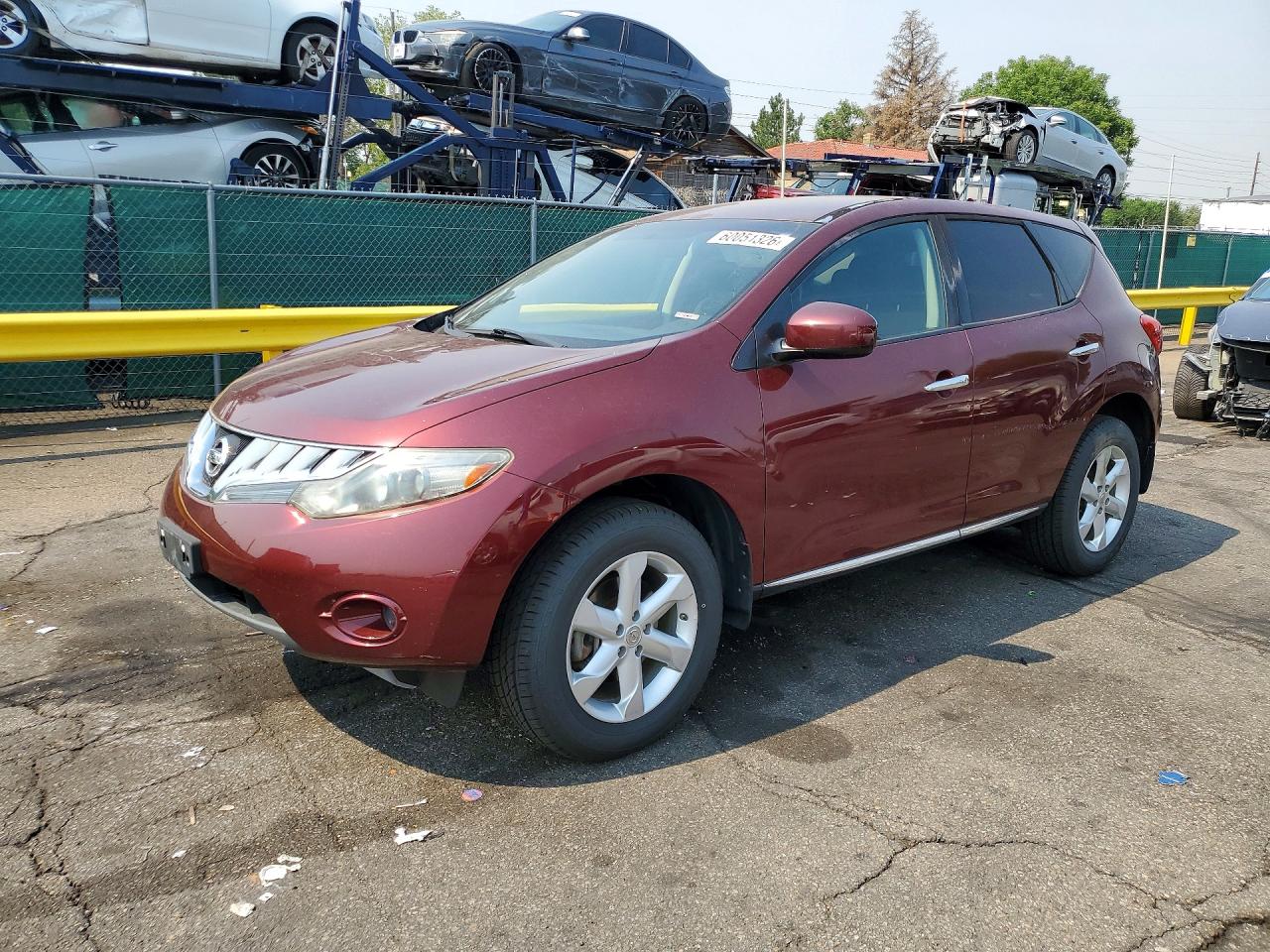 2010 Nissan Murano S Burgundy vin: JN8AZ1MW4AW134267