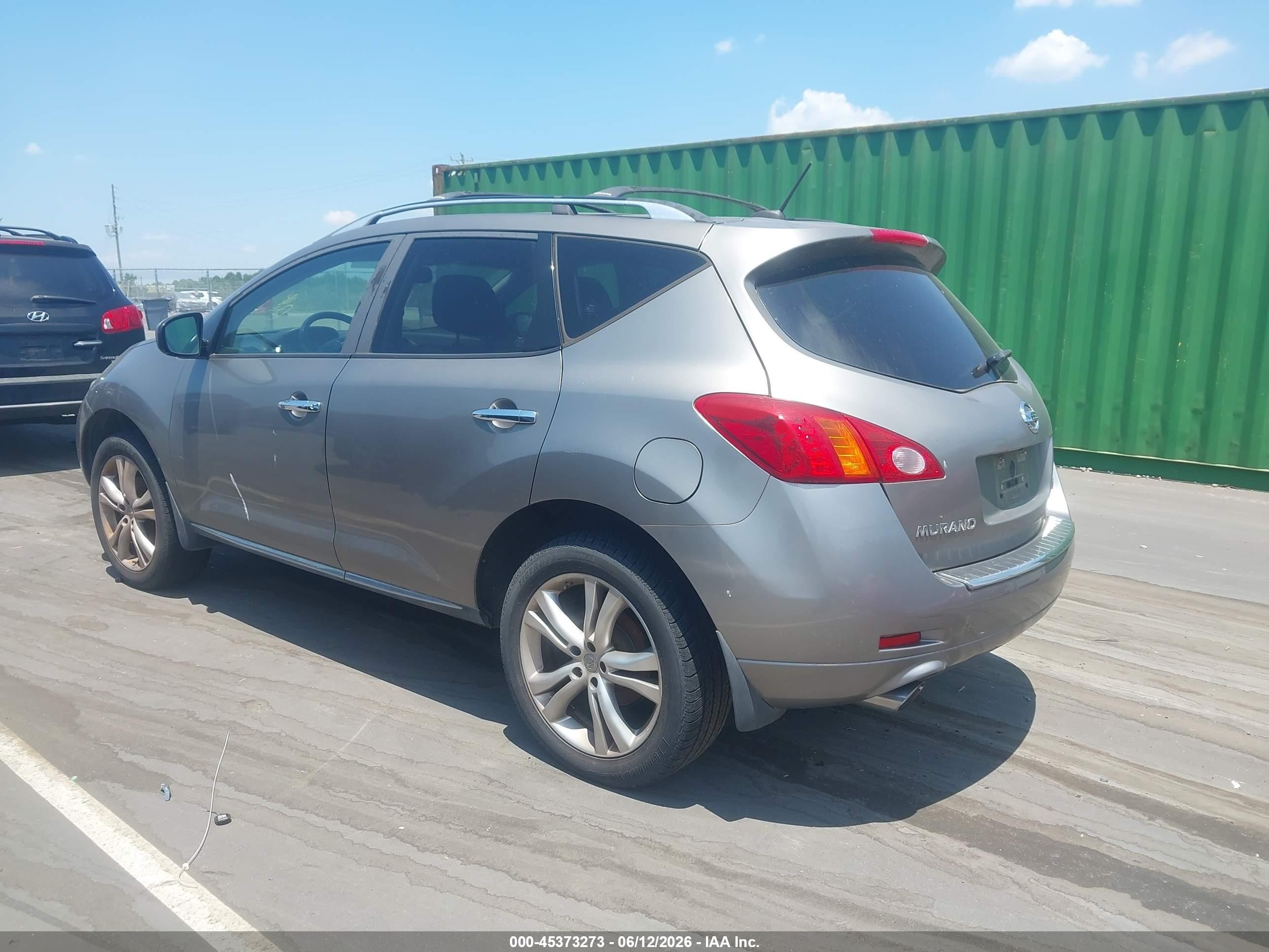 2010 Nissan Murano Le Серый vin: JN8AZ1MW4AW136617
