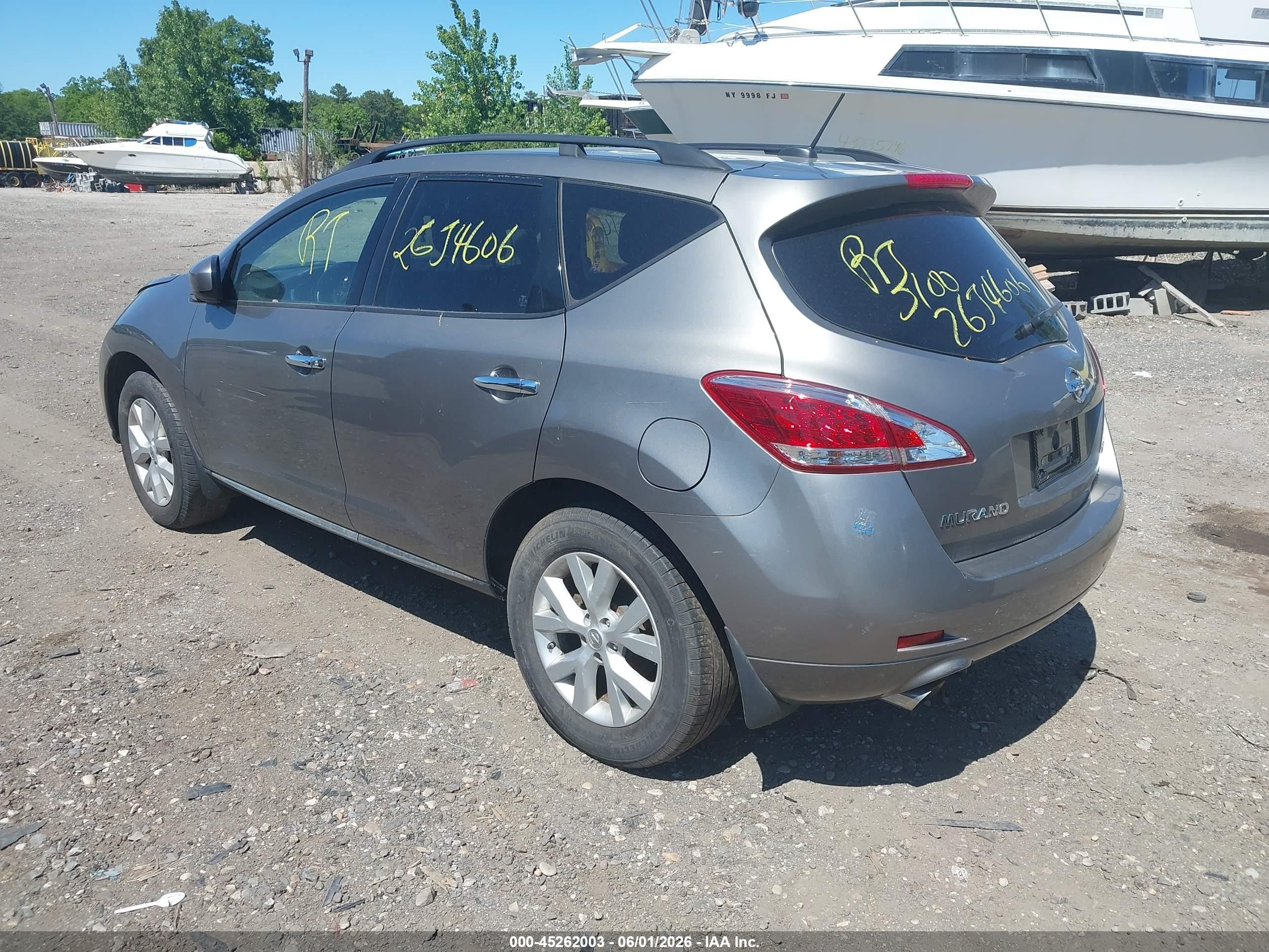 2011 Nissan Murano Sl Silver vin: JN8AZ1MW4BW155010