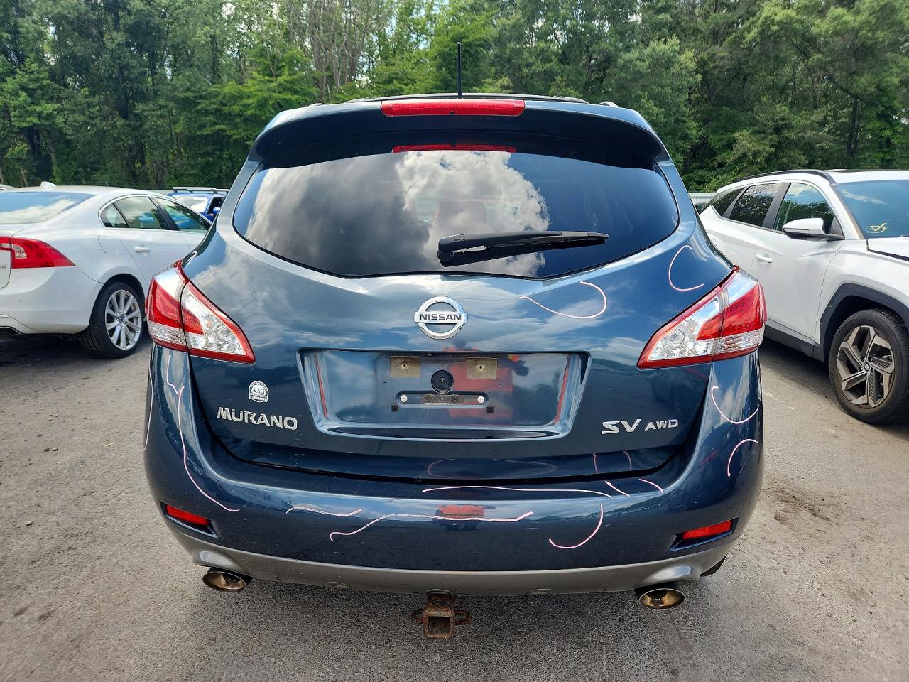 2011 Nissan Murano S Blue vin: JN8AZ1MW4BW186404