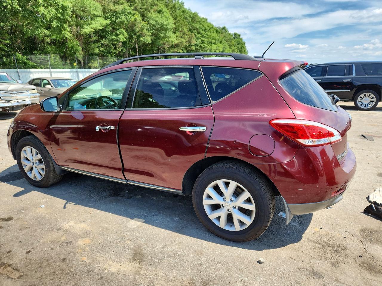 2012 Nissan Murano S Burgundy vin: JN8AZ1MW4CW201131