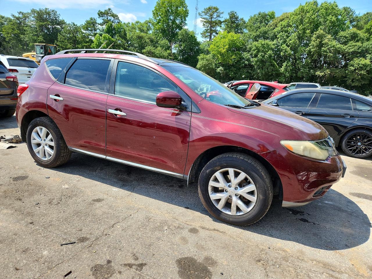 2012 Nissan Murano S Burgundy vin: JN8AZ1MW4CW201131