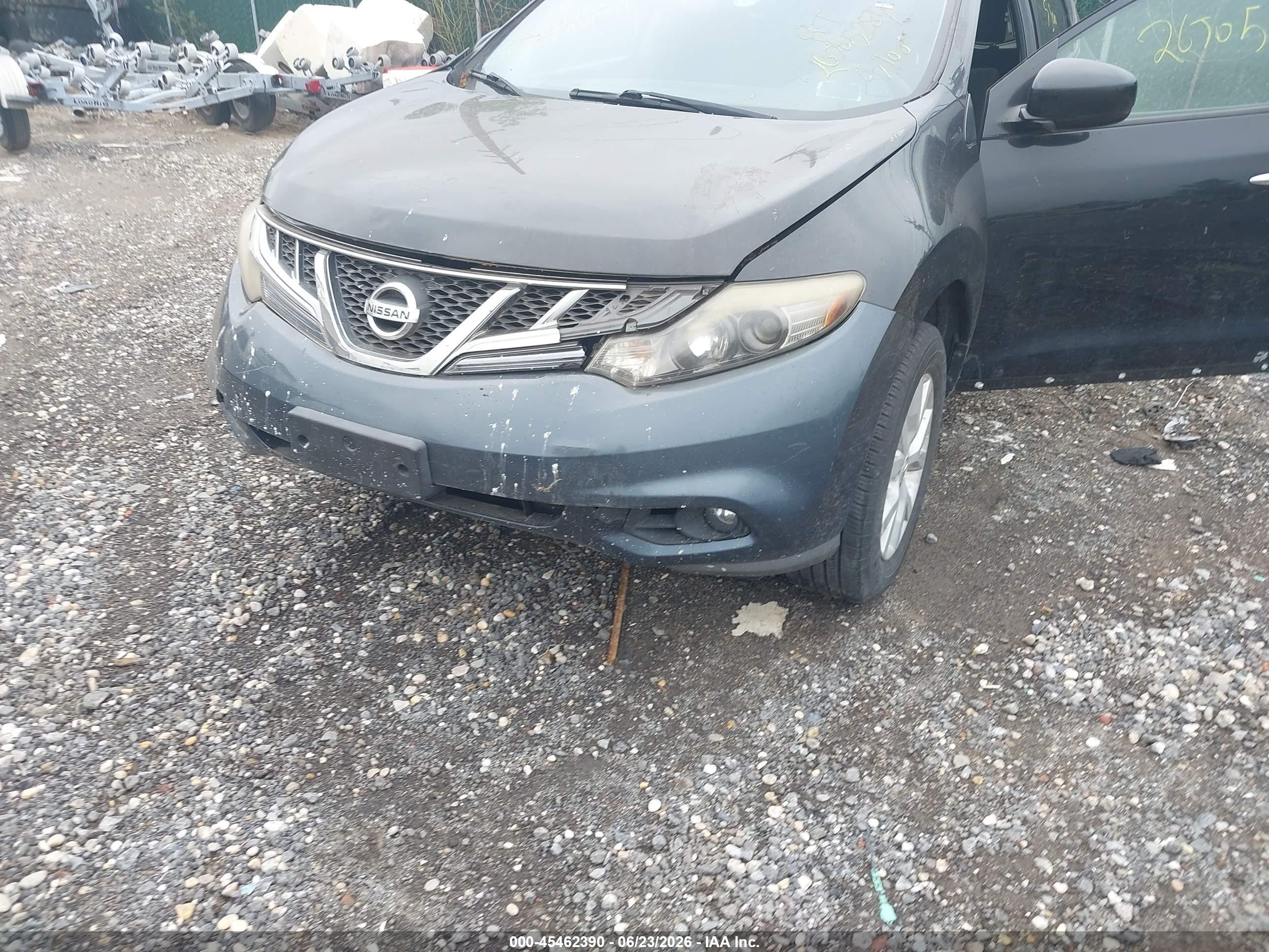 2012 Nissan Murano S Black vin: JN8AZ1MW4CW206622