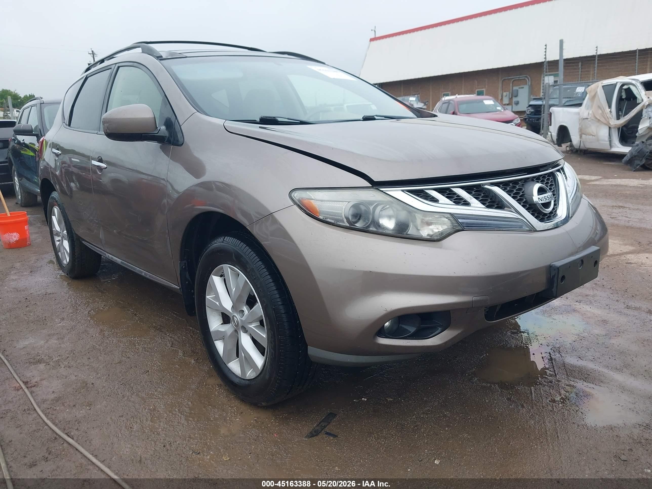 2012 Nissan Murano Sv Beige vin: JN8AZ1MW4CW228751