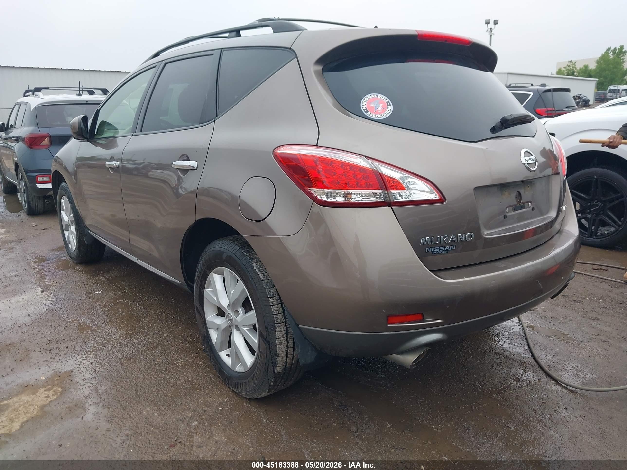 2012 Nissan Murano Sv Beige vin: JN8AZ1MW4CW228751