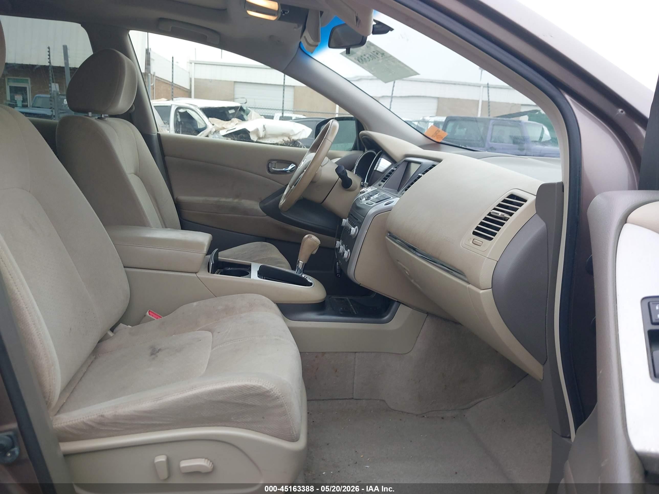 2012 Nissan Murano Sv Beige vin: JN8AZ1MW4CW228751