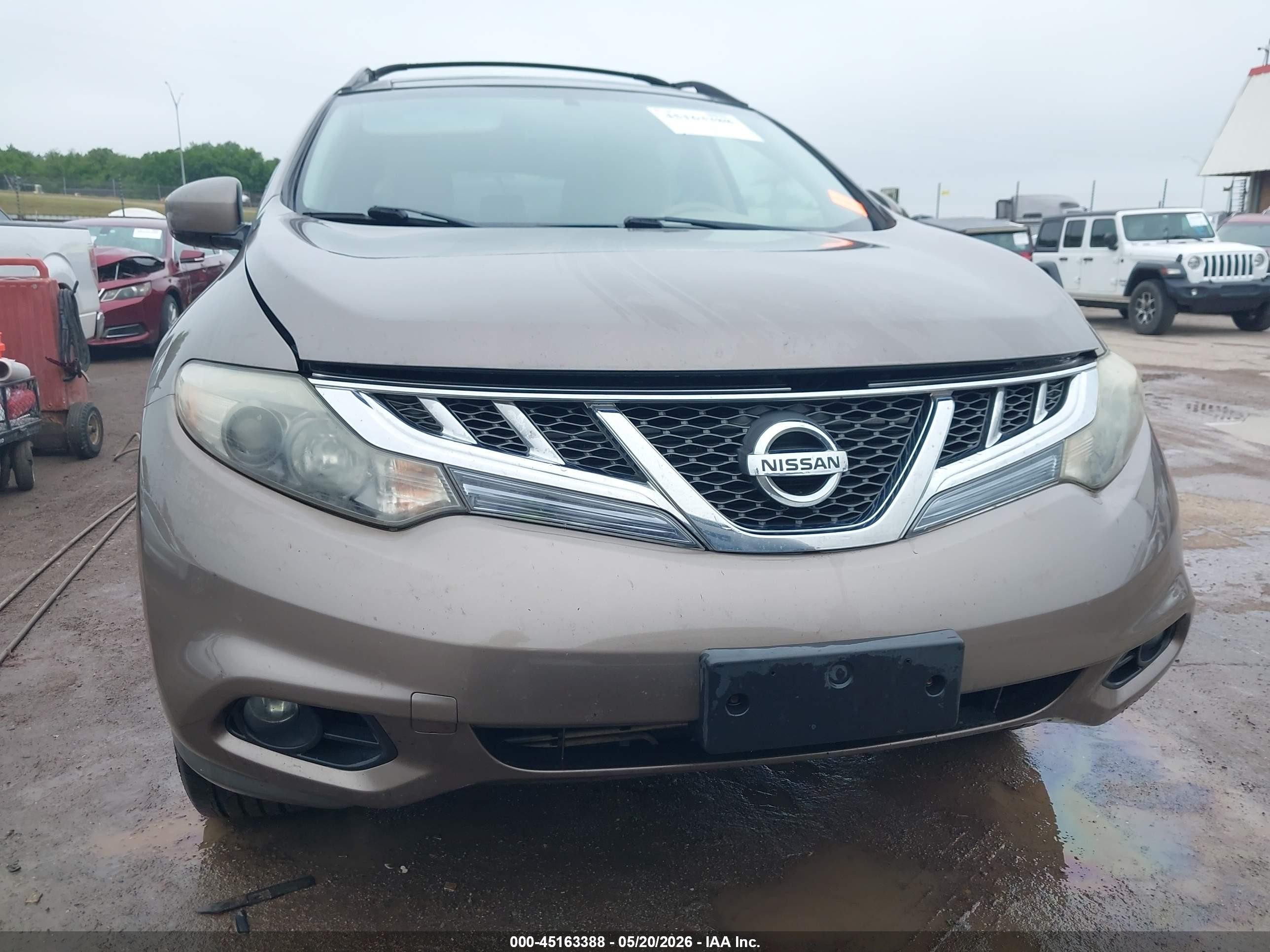 2012 Nissan Murano Sv Beige vin: JN8AZ1MW4CW228751