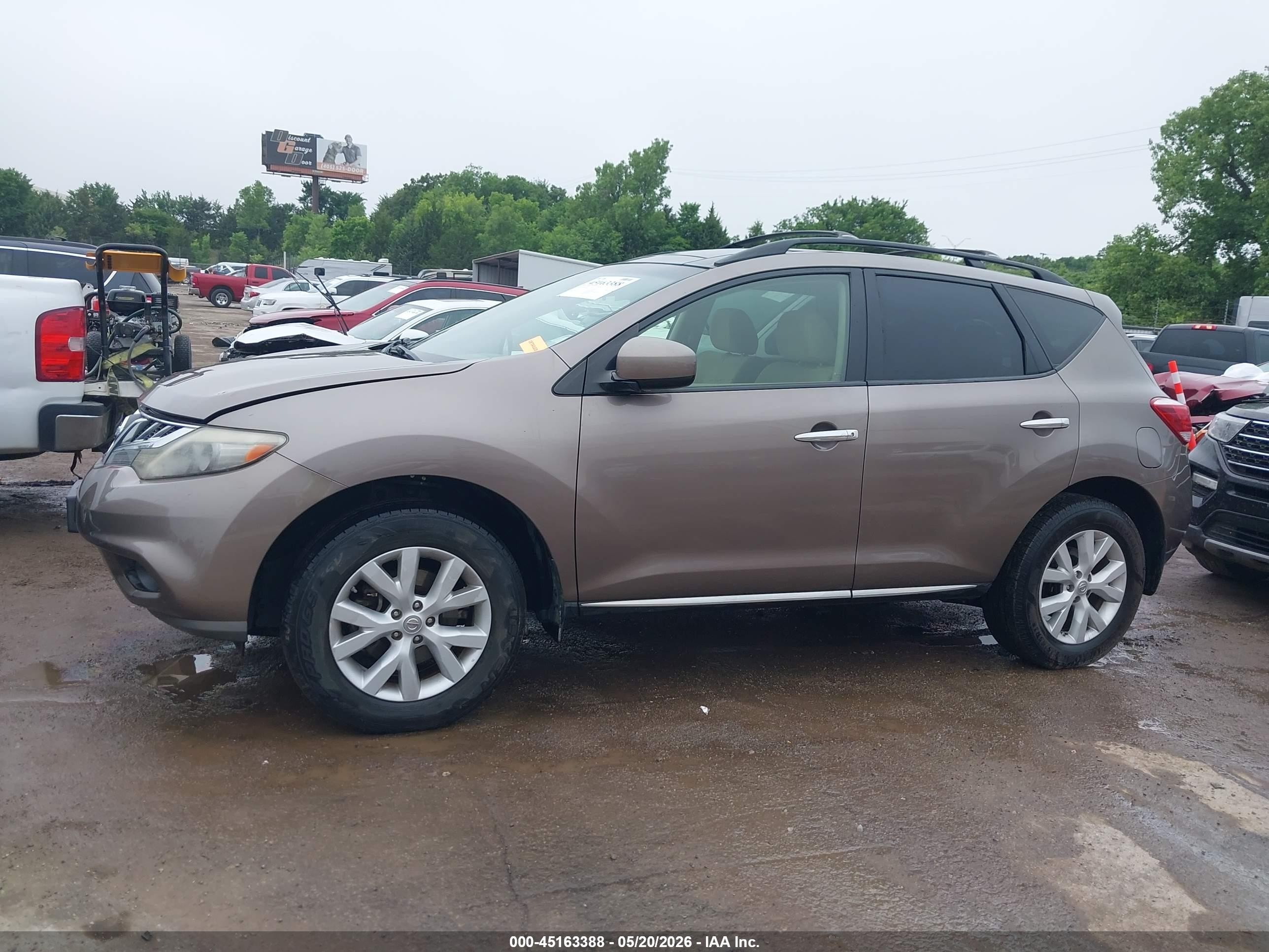 2012 Nissan Murano Sv Beige vin: JN8AZ1MW4CW228751