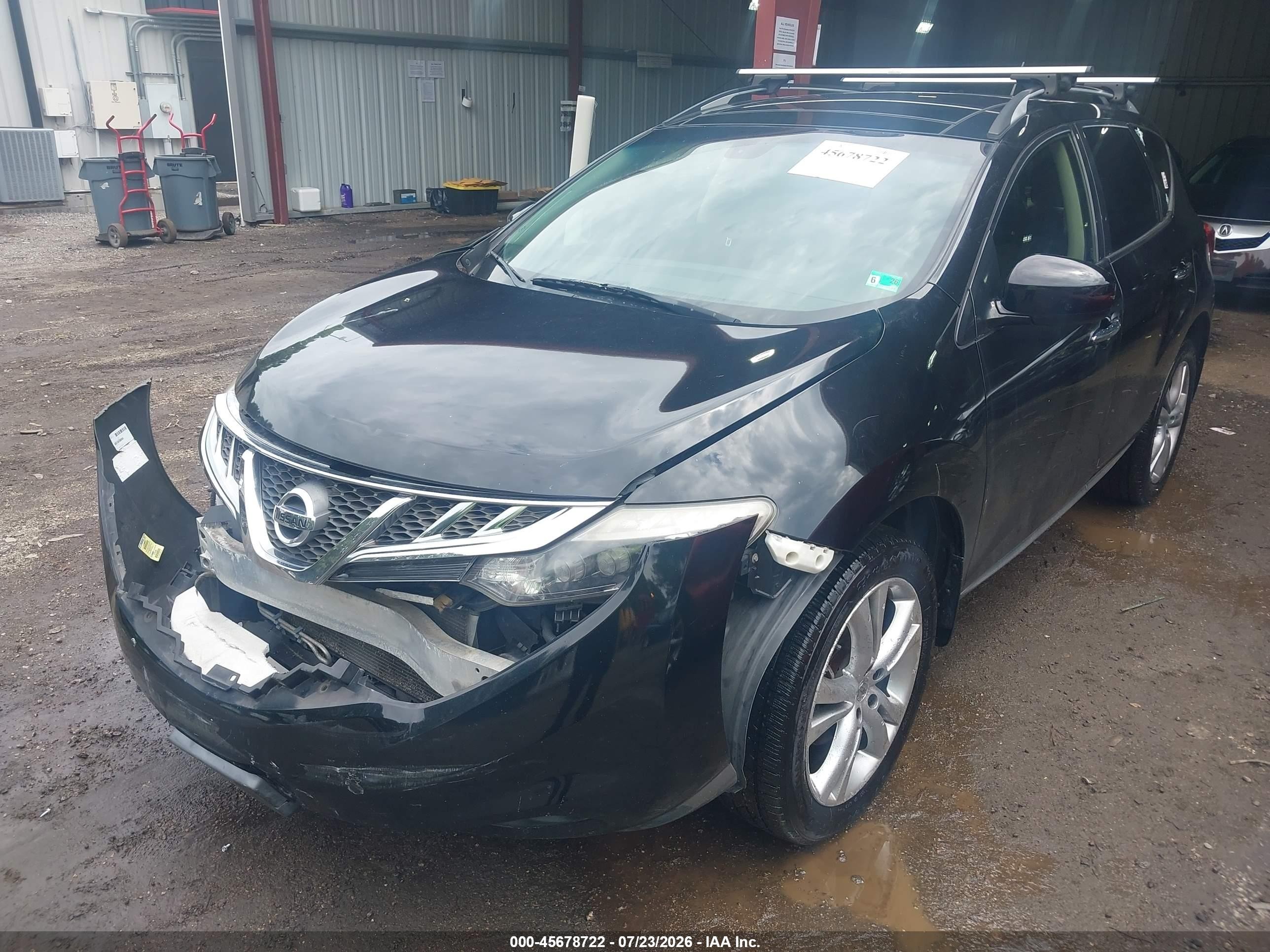 2013 Nissan Murano Le Черный vin: JN8AZ1MW4DW321769