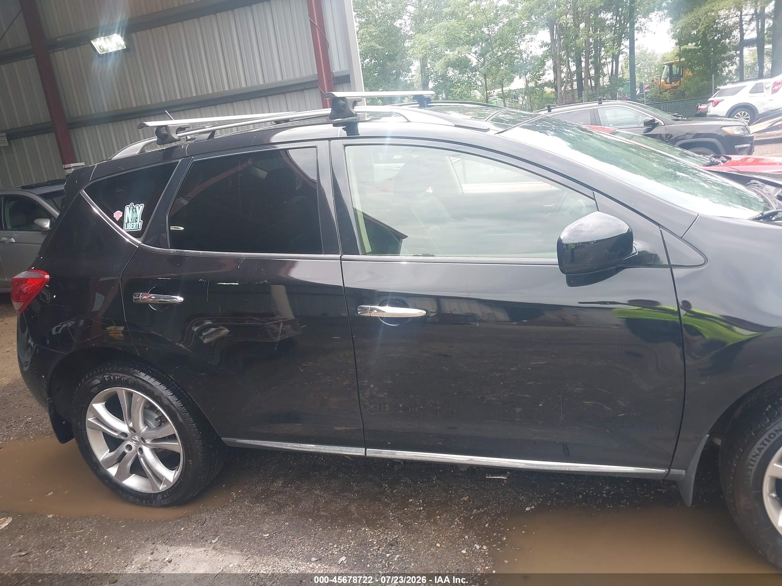 2013 Nissan Murano Le Черный vin: JN8AZ1MW4DW321769