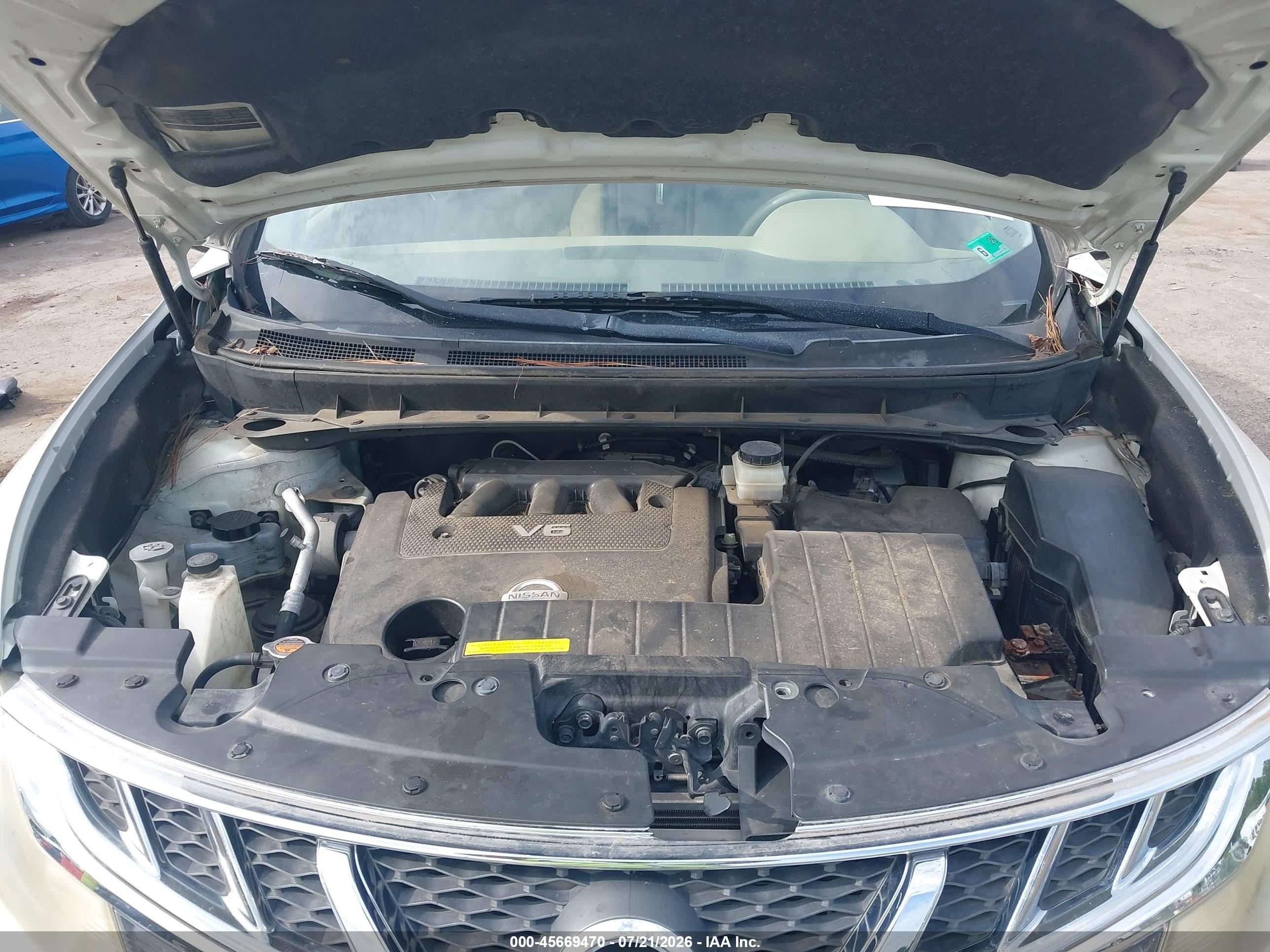 2014 Nissan Murano S White vin: JN8AZ1MW4EW500671