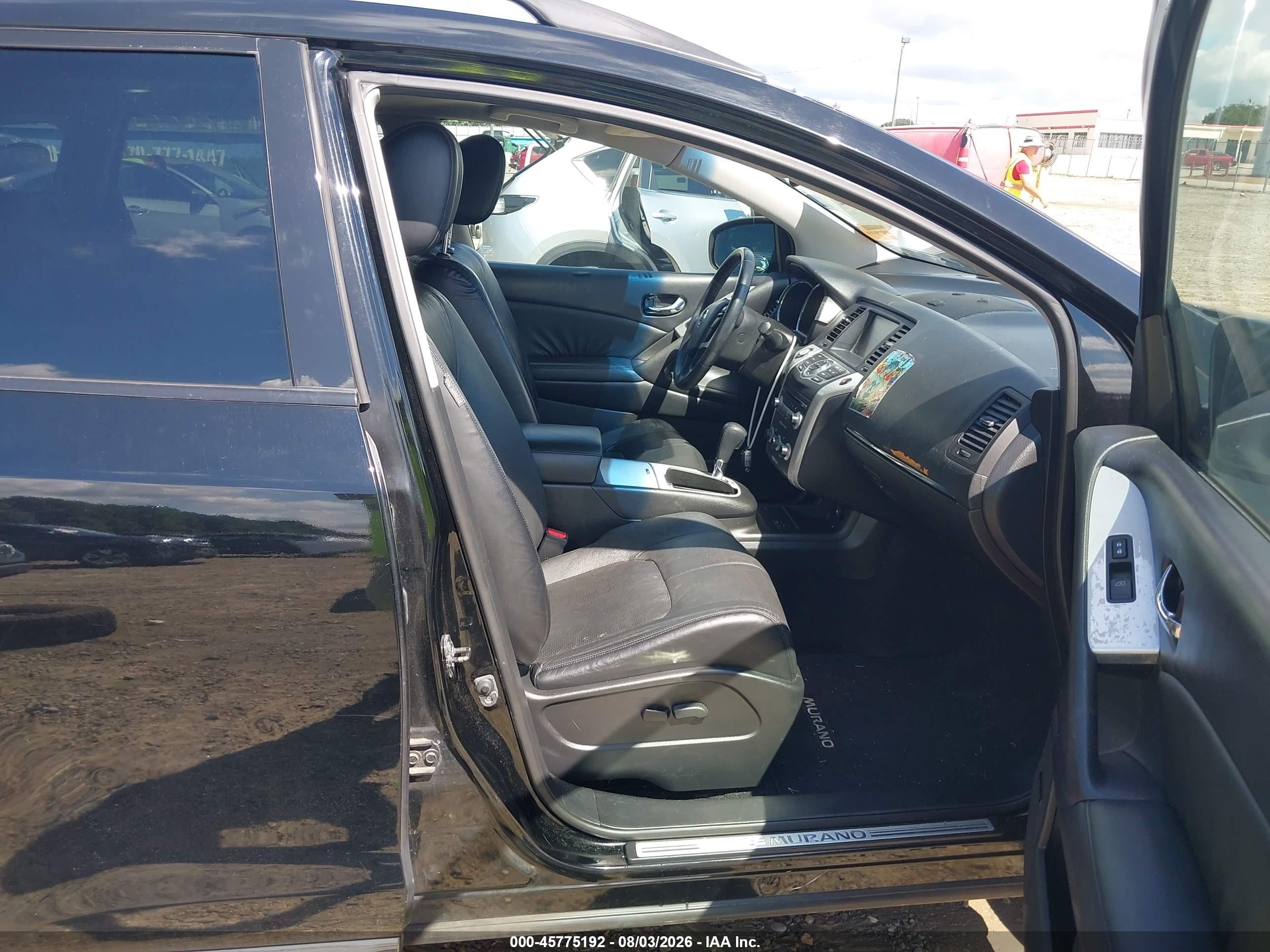 2010 Nissan Murano Sl Black vin: JN8AZ1MW5AW108633