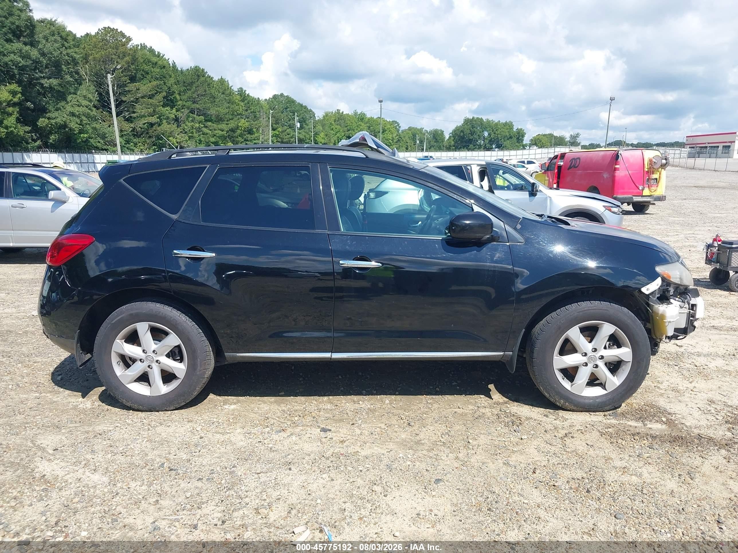 2010 Nissan Murano Sl Black vin: JN8AZ1MW5AW108633