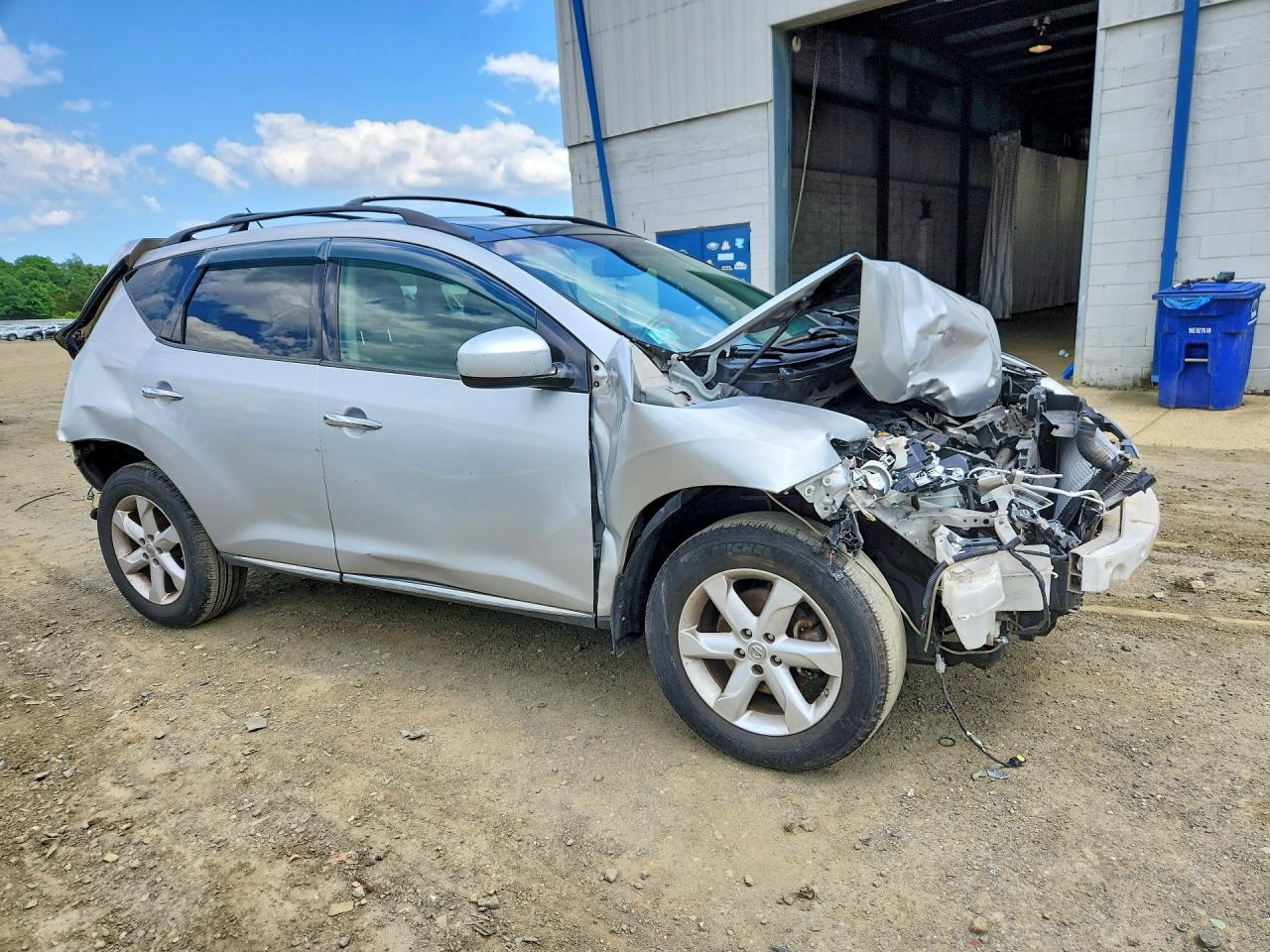 2010 Nissan Murano S Silver vin: JN8AZ1MW5AW114433