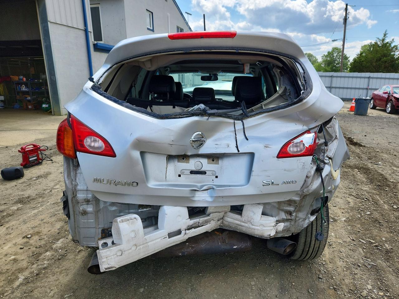 2010 Nissan Murano S Silver vin: JN8AZ1MW5AW114433