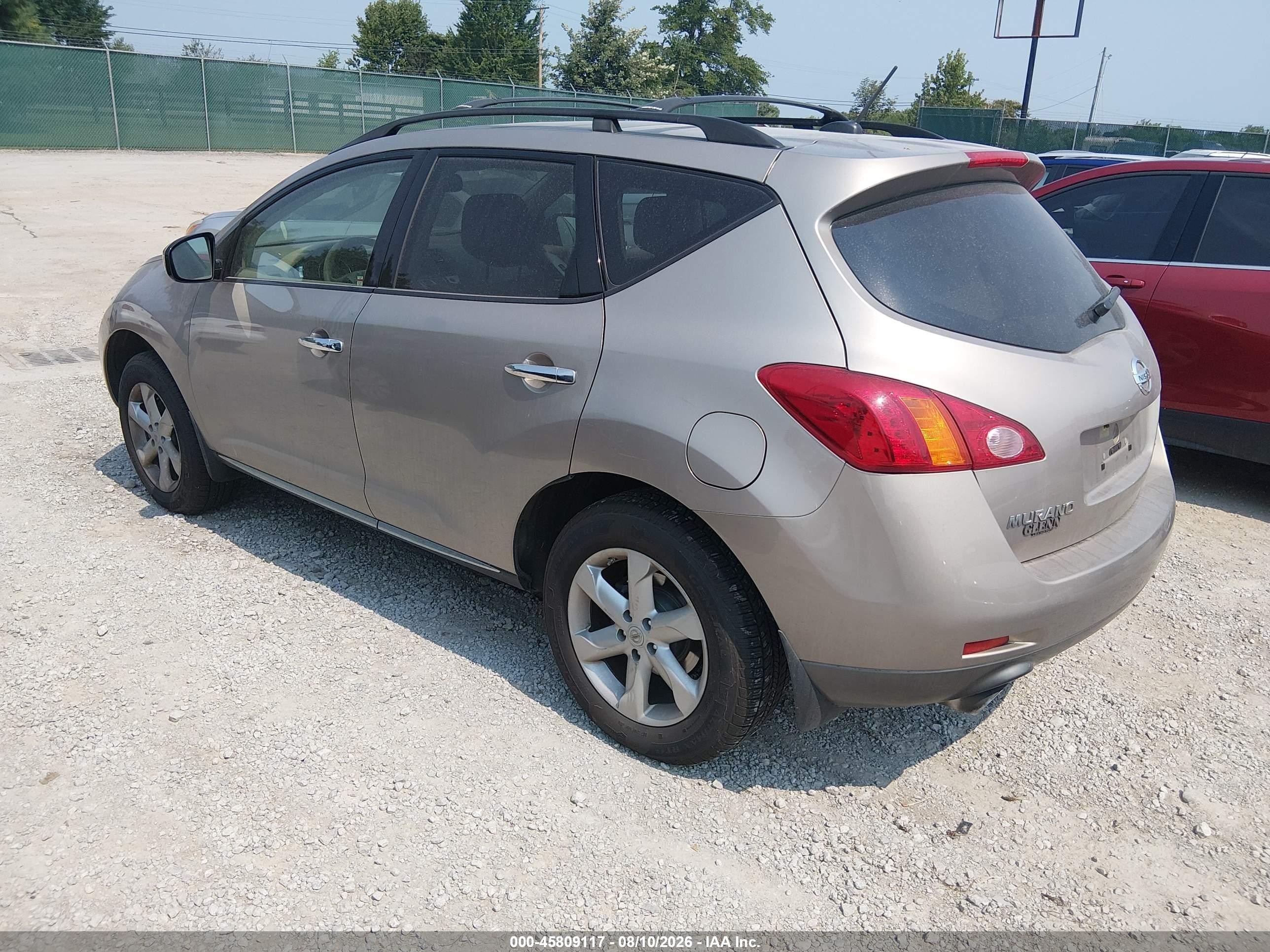 2010 Nissan Murano Sl Silver vin: JN8AZ1MW5AW118482