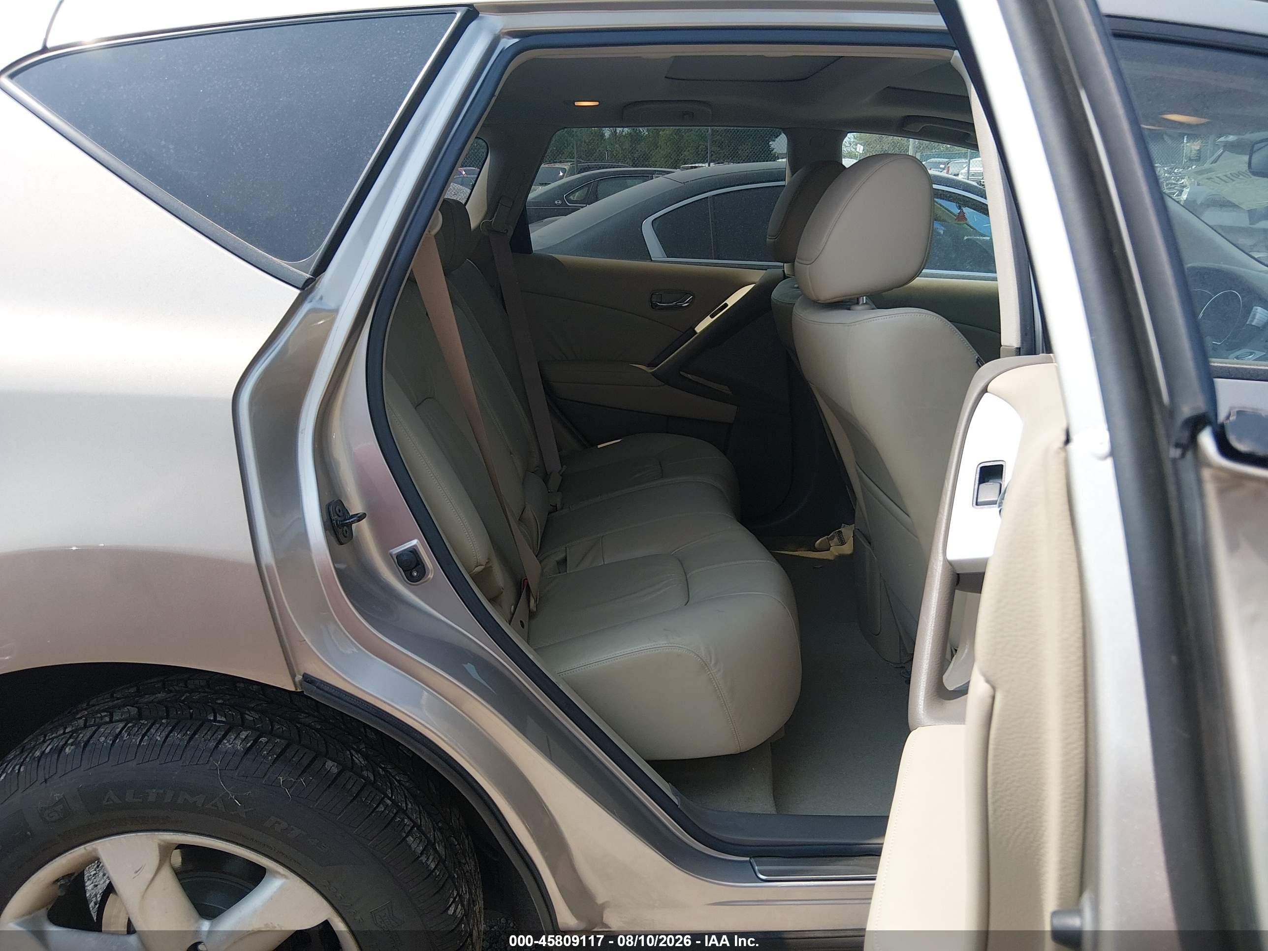 2010 Nissan Murano Sl Silver vin: JN8AZ1MW5AW118482