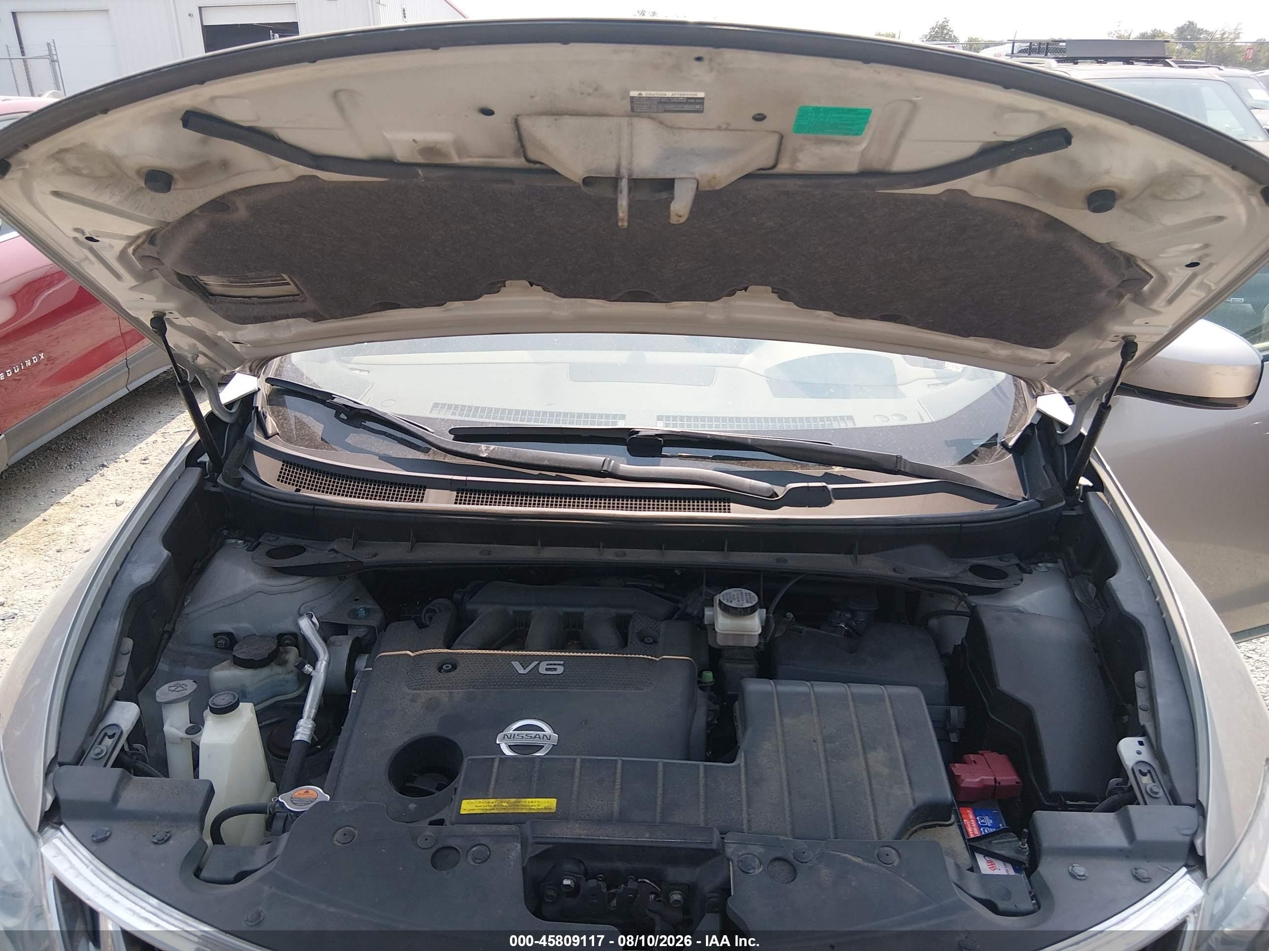 2010 Nissan Murano Sl Silver vin: JN8AZ1MW5AW118482
