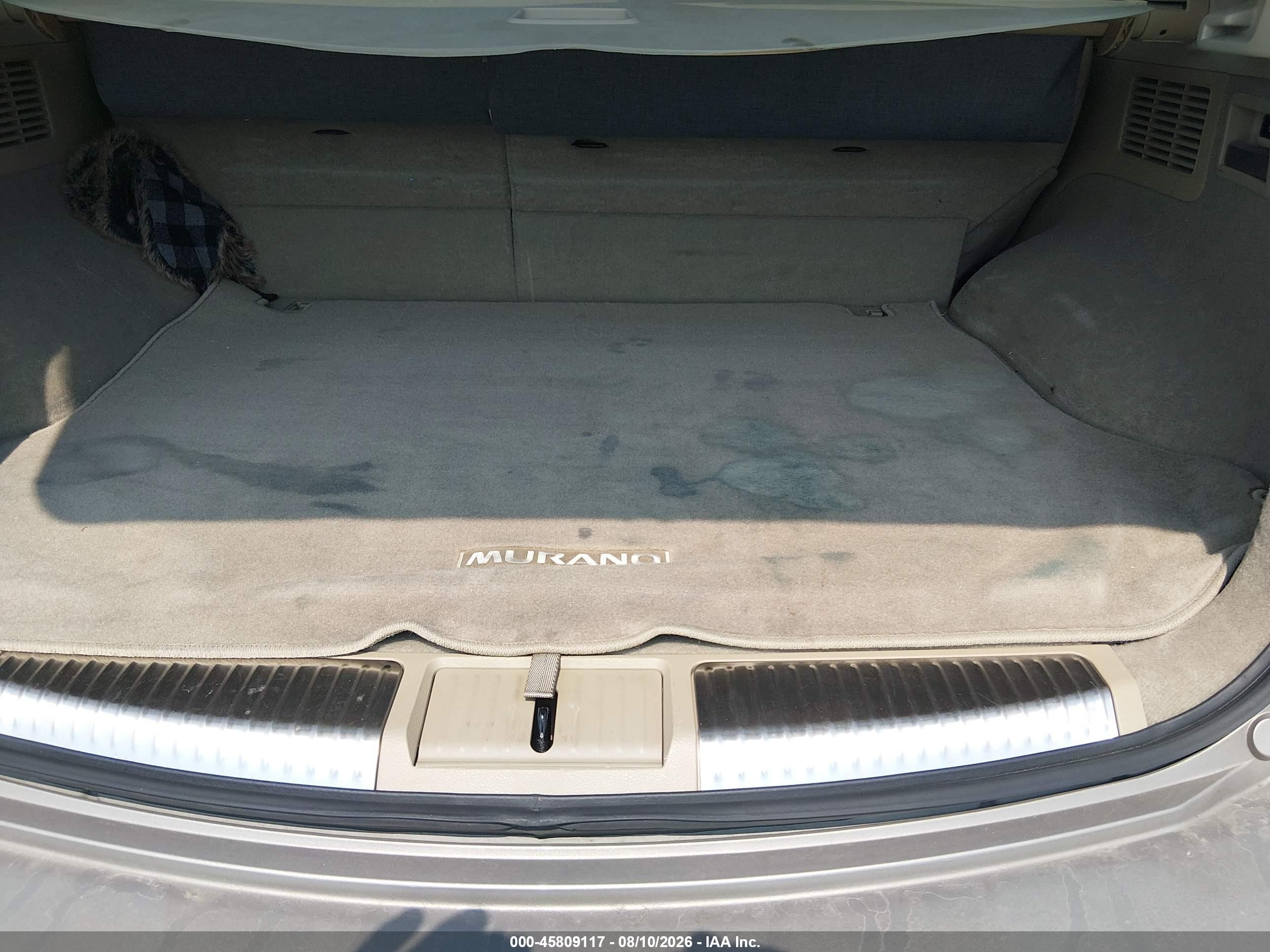 2010 Nissan Murano Sl Silver vin: JN8AZ1MW5AW118482