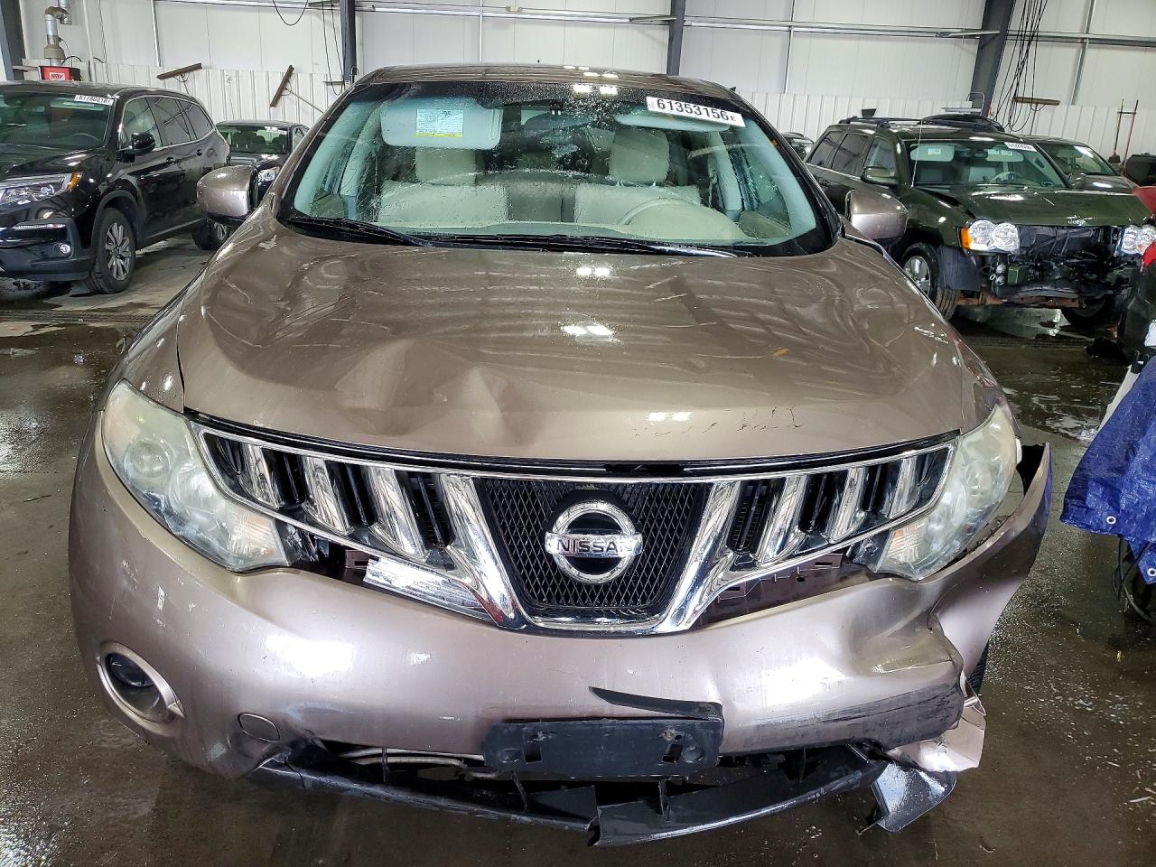 2010 Nissan Murano S Желто-коричневый vin: JN8AZ1MW5AW123598
