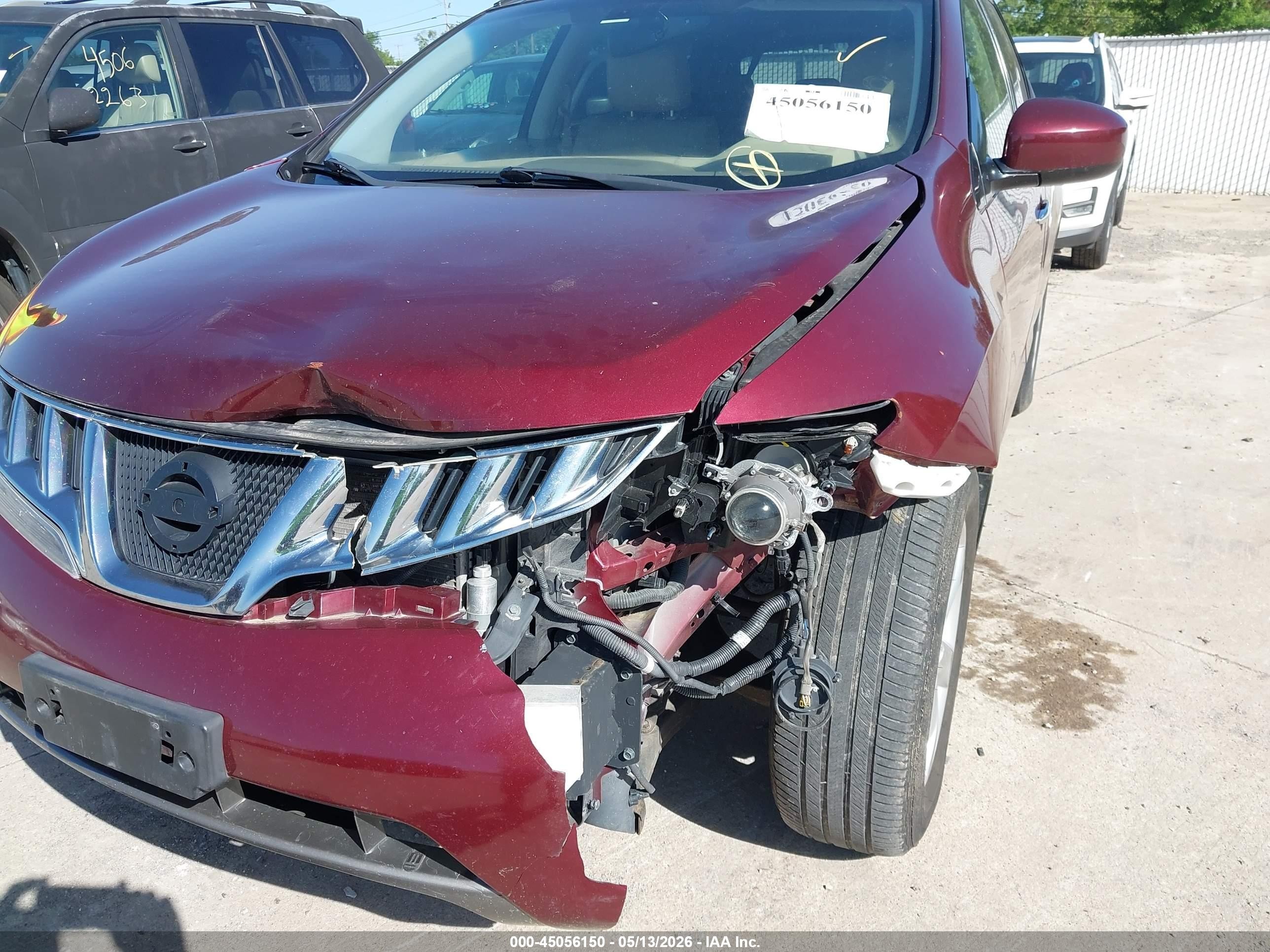 2010 Nissan Murano Sl Brown vin: JN8AZ1MW5AW124590