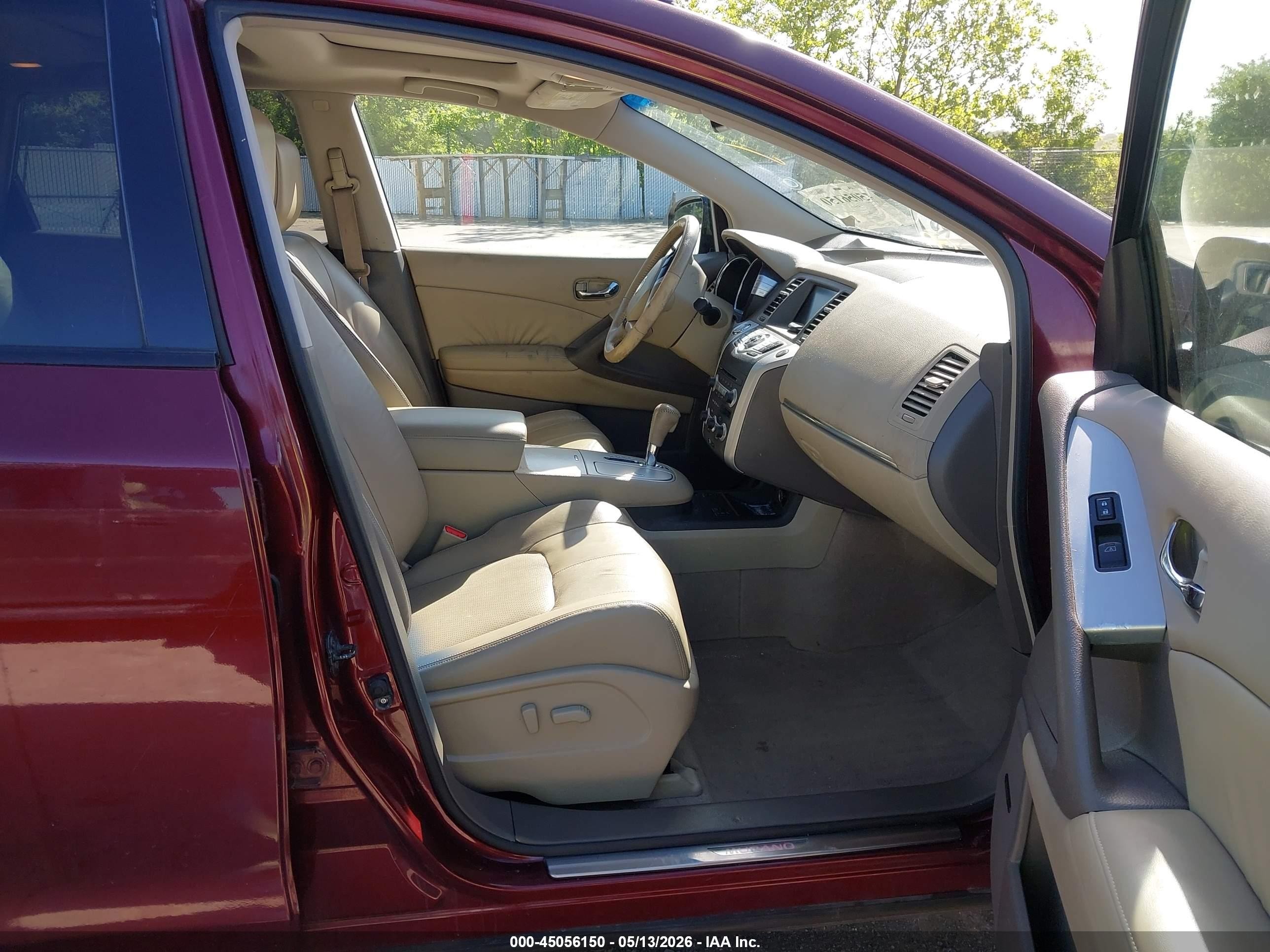 2010 Nissan Murano Sl Brown vin: JN8AZ1MW5AW124590