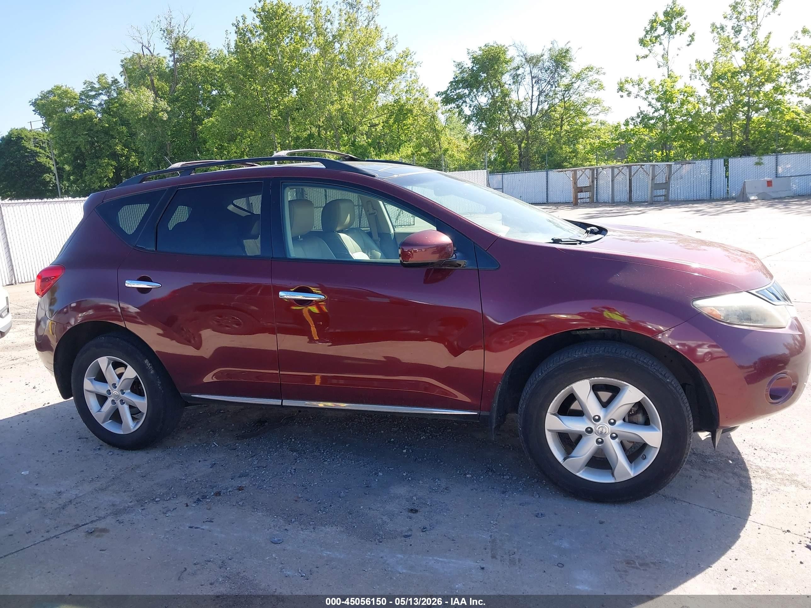 2010 Nissan Murano Sl Brown vin: JN8AZ1MW5AW124590