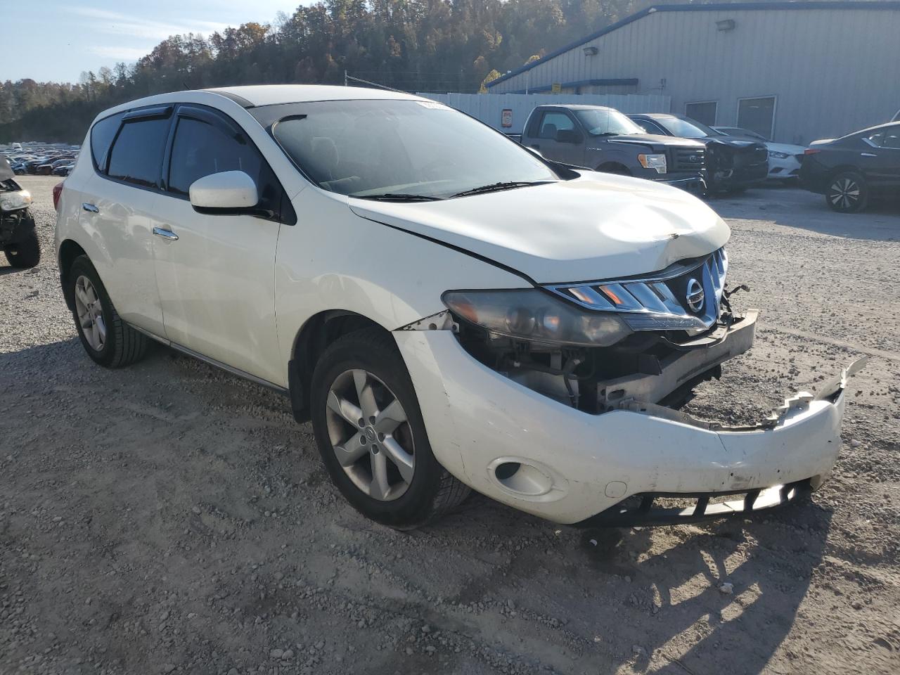 2010 Nissan Murano S White vin: JN8AZ1MW5AW129451
