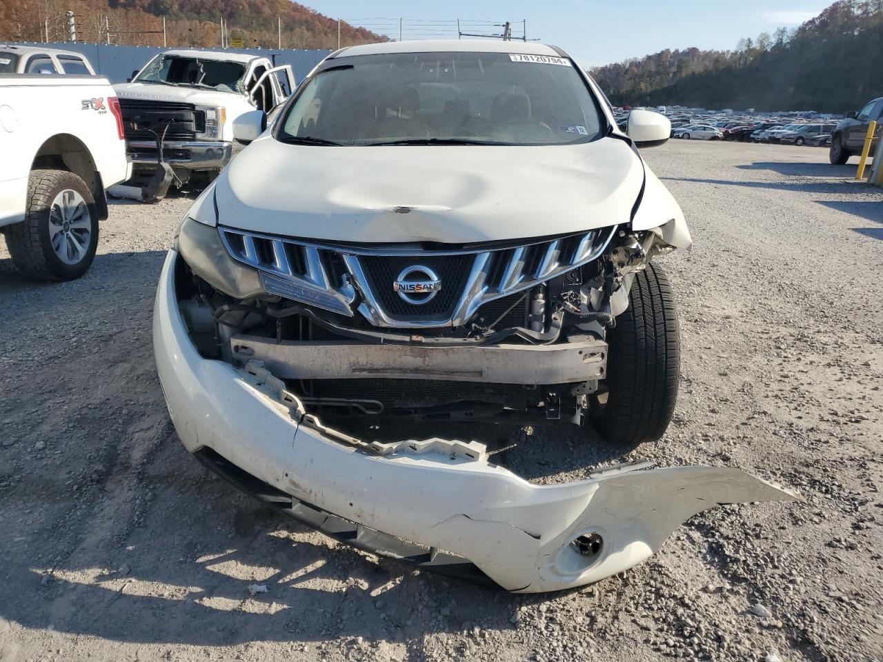 2010 Nissan Murano S White vin: JN8AZ1MW5AW129451