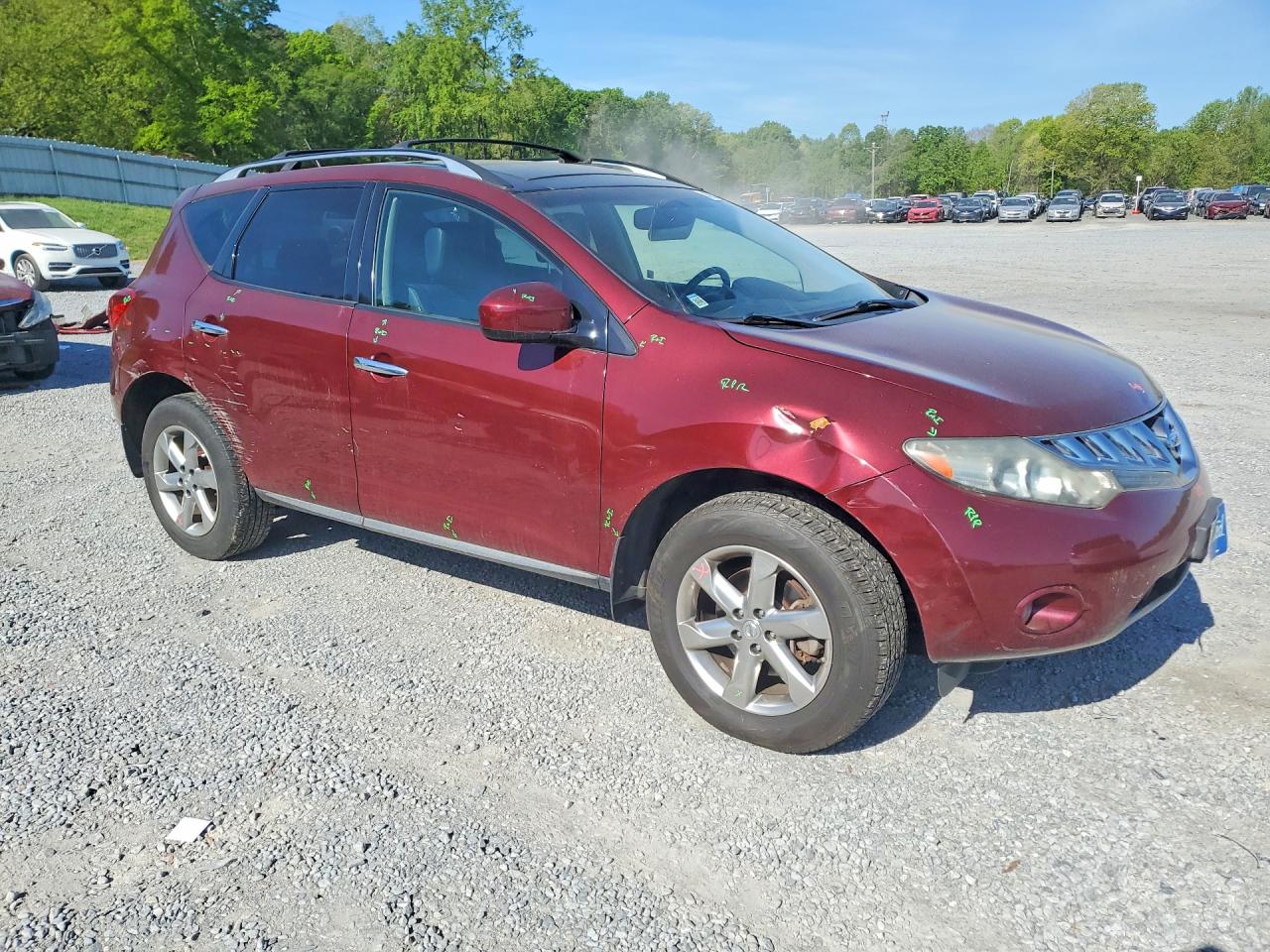 2010 Nissan Murano S Burgundy vin: JN8AZ1MW5AW133337